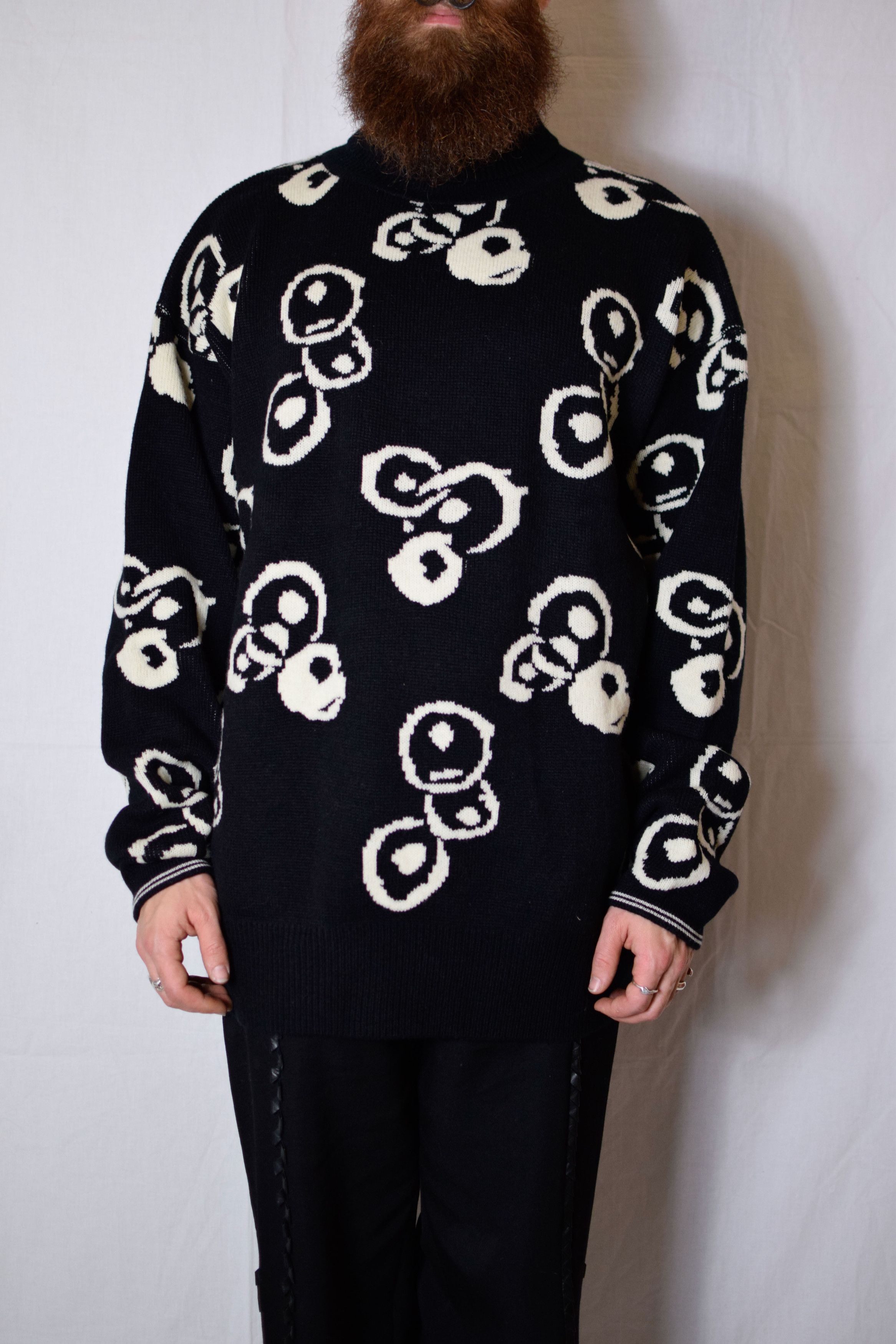 Yohji Yamamoto YYPH Tenugui Print Turtleneck - HJ-K88-990 Size US L / EU 52-54 / 3 - 4 Thumbnail