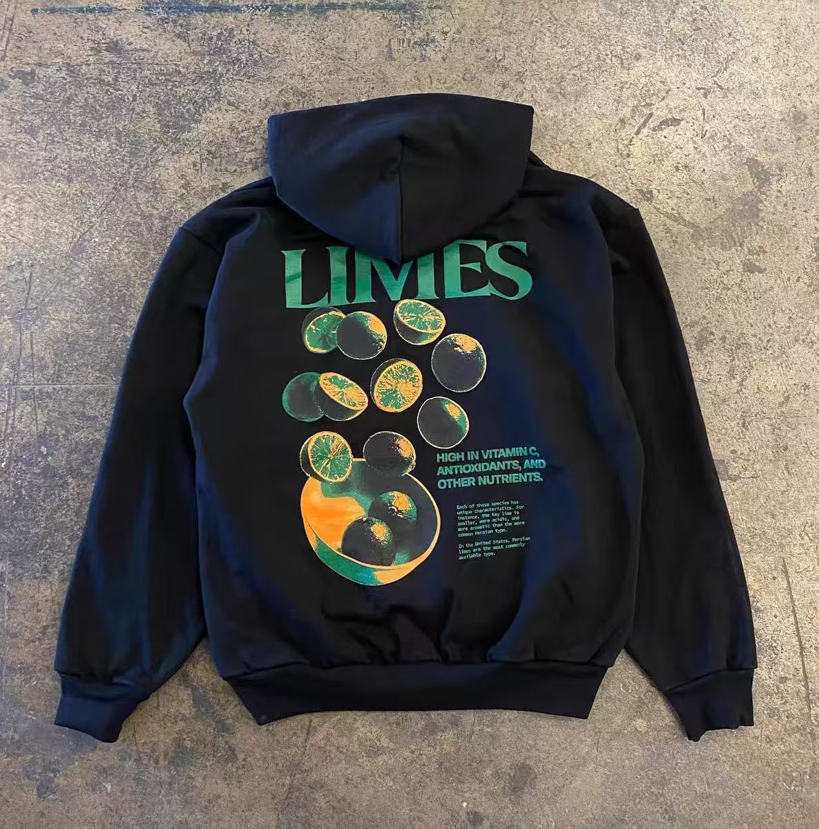 Japanese Brand × Vintage Black Lemon Pattern Vintage Casual Hoodie Size US L / EU 52-54 / 3 - 1 Thumbnail