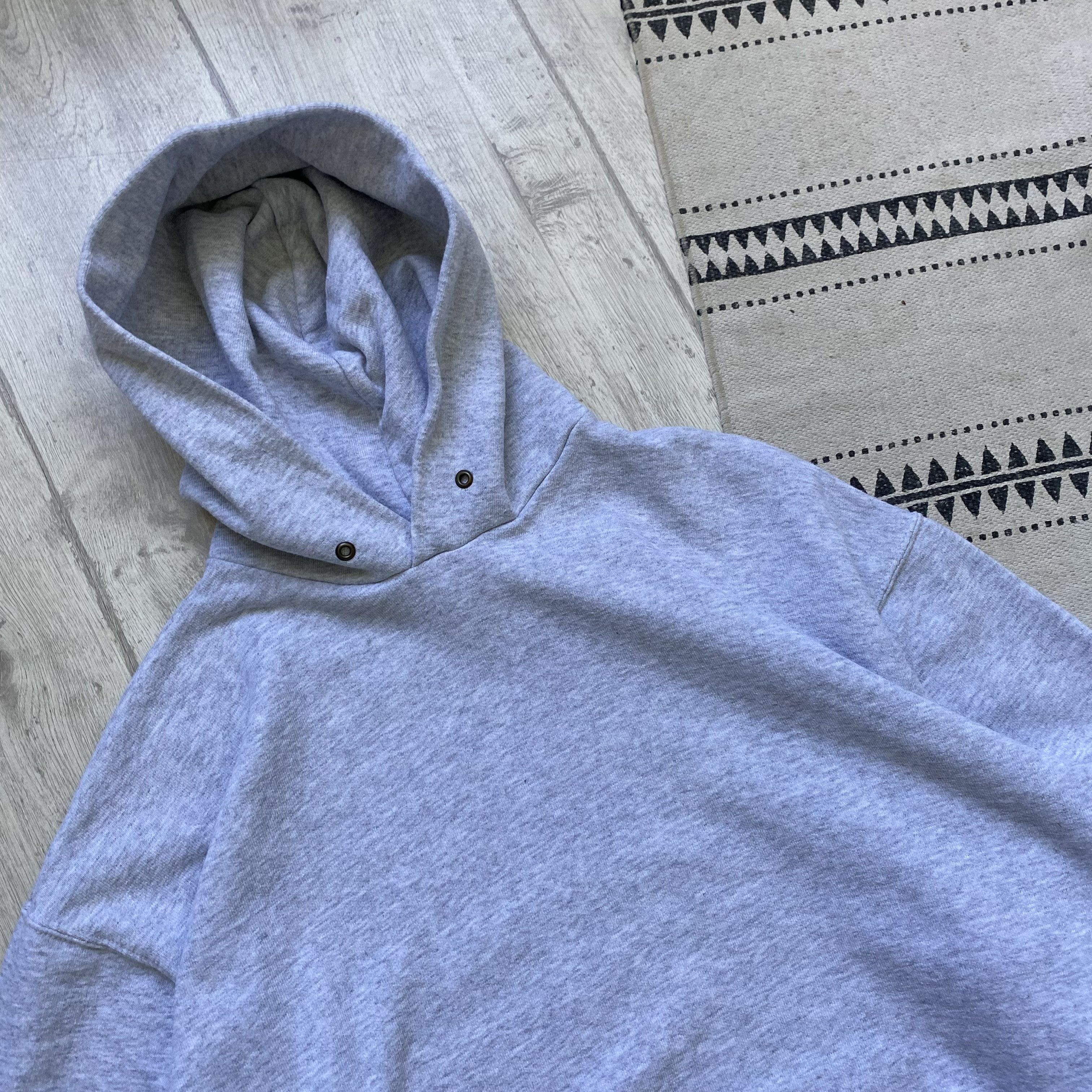 Fruit Of The Loom 🍇 Vintage FOTL blank hoodie Gray Russell Athletic style Size US L / EU 52-54 / 3 - 3 Thumbnail