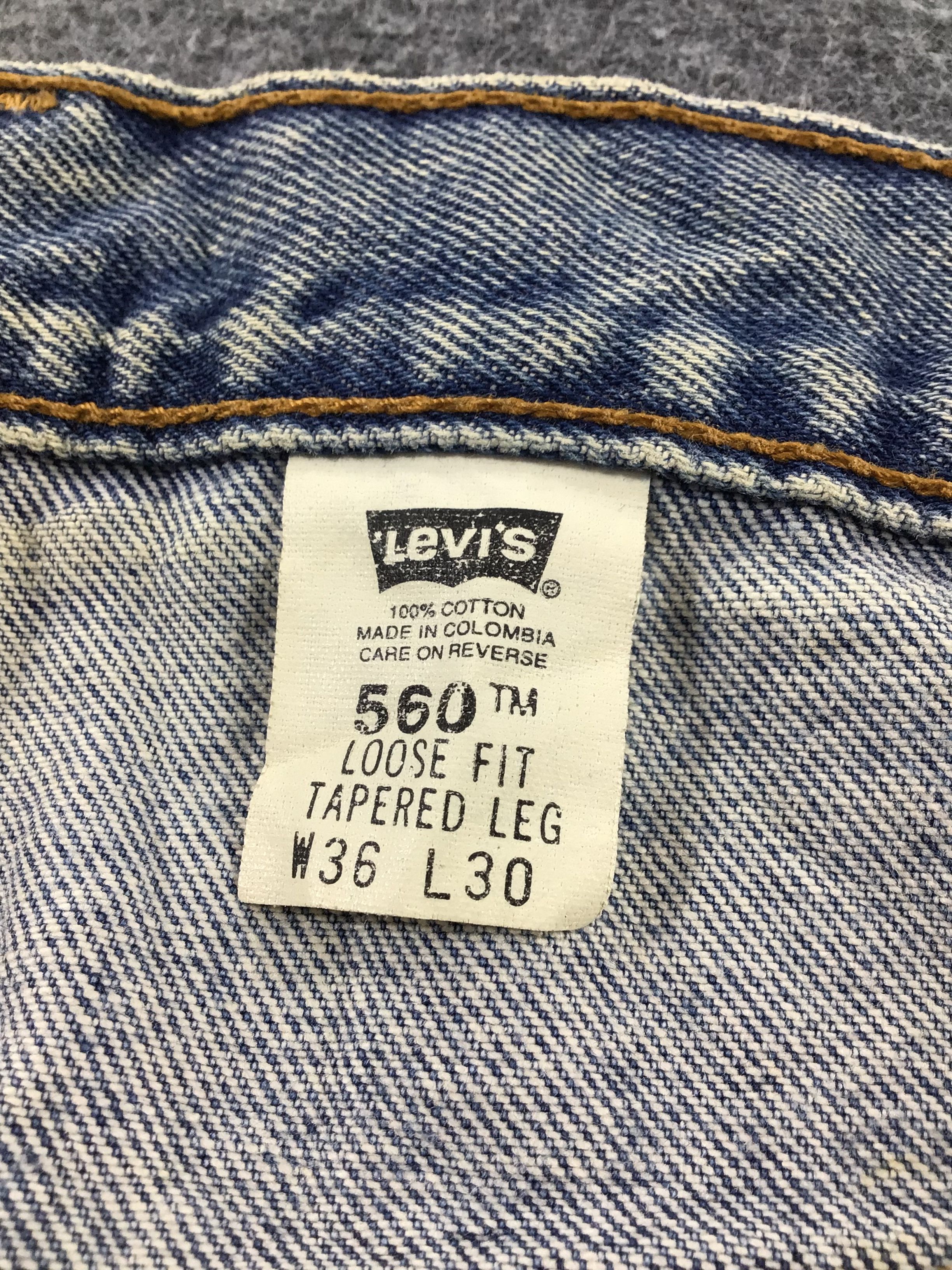 Levi's Vintage Levis 560 Jeans-J855 Size US 35 - 10 Thumbnail