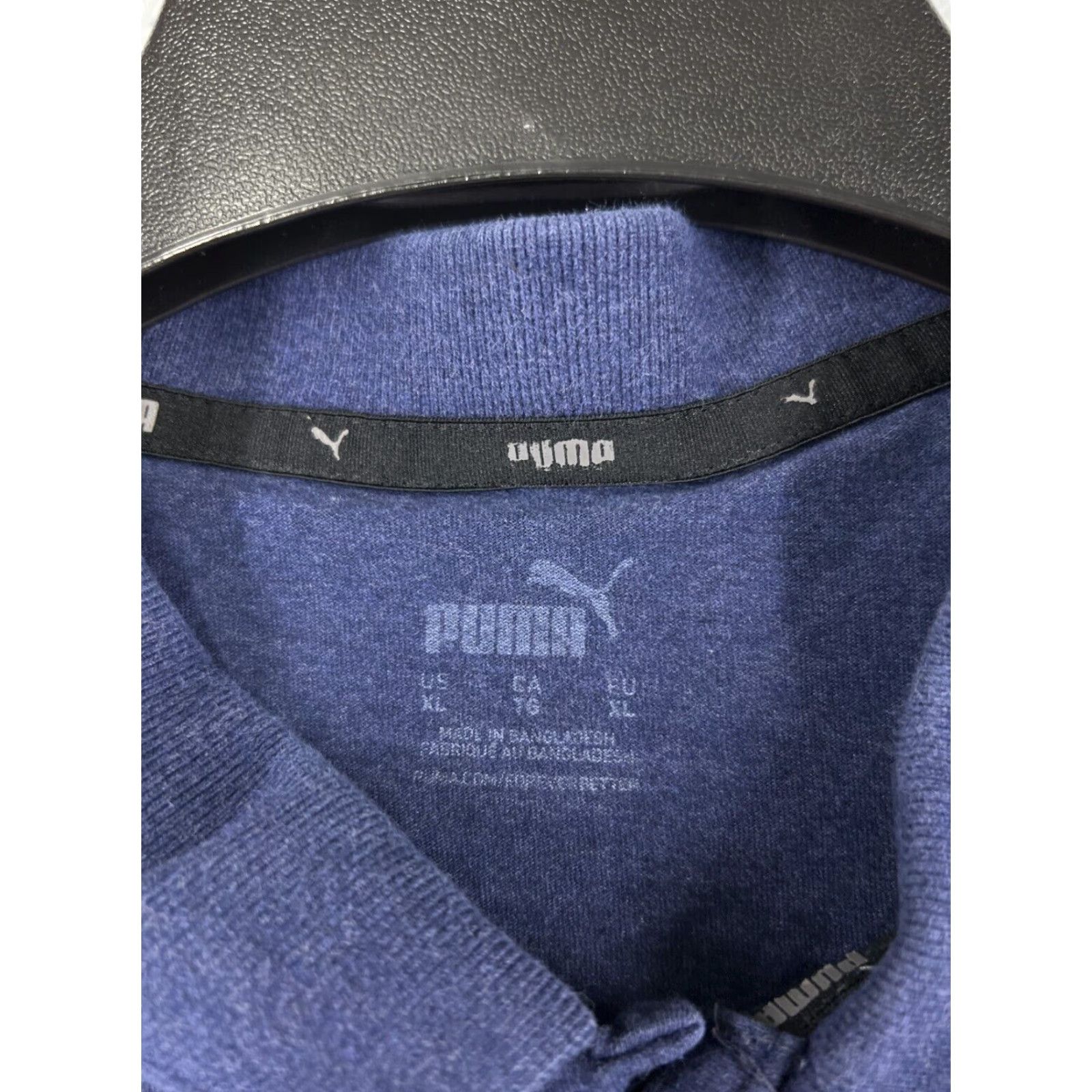 Puma PUMA Polo Shirt Mens Large Heather Blue Golf Polo Shirt Adult Large Blue Grassroot Golfwear Mens Size US L / EU 52-54 / 3 - 3 Thumbnail