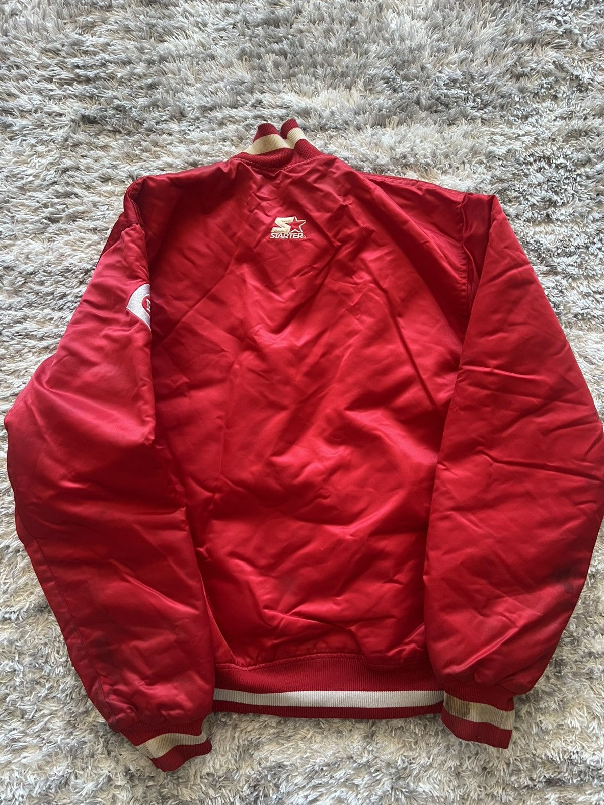 Starter Vintage 80s Cincinnati Reds MLB Starter Satin Bomber Jacket Size US L / EU 52-54 / 3 - 2 Thumbnail