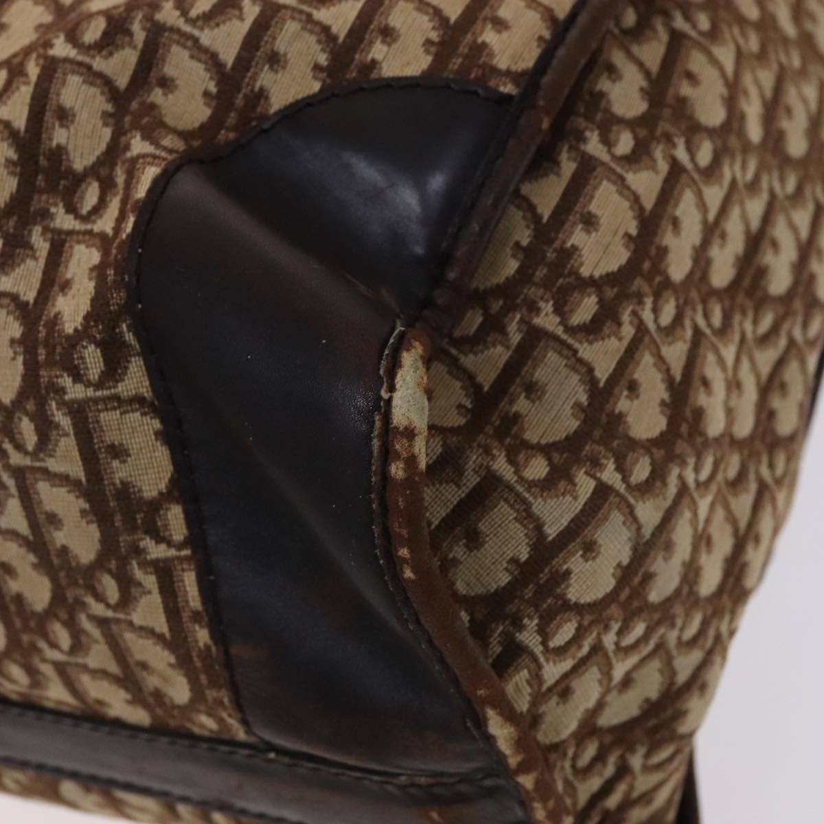 Dior DIOR Trotter Canvas Boston Bag Brown Size ONE SIZE - 12 Thumbnail