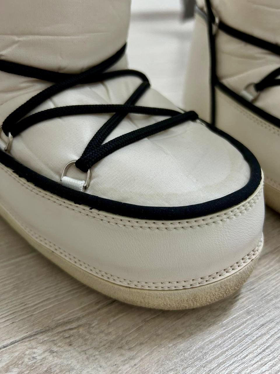 Dior Y2K Dior by John Galliano White Black Snow Moon Ski Boots Size US 7 / IT 37 - 13 Thumbnail