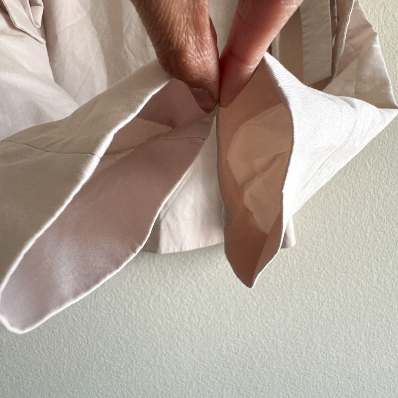 Cos COS Bow Sleeve Ties Accent Long Sleeve Top Beige Taupe Sz 6 Size M / US 6-8 / IT 42-44 - 6 Thumbnail