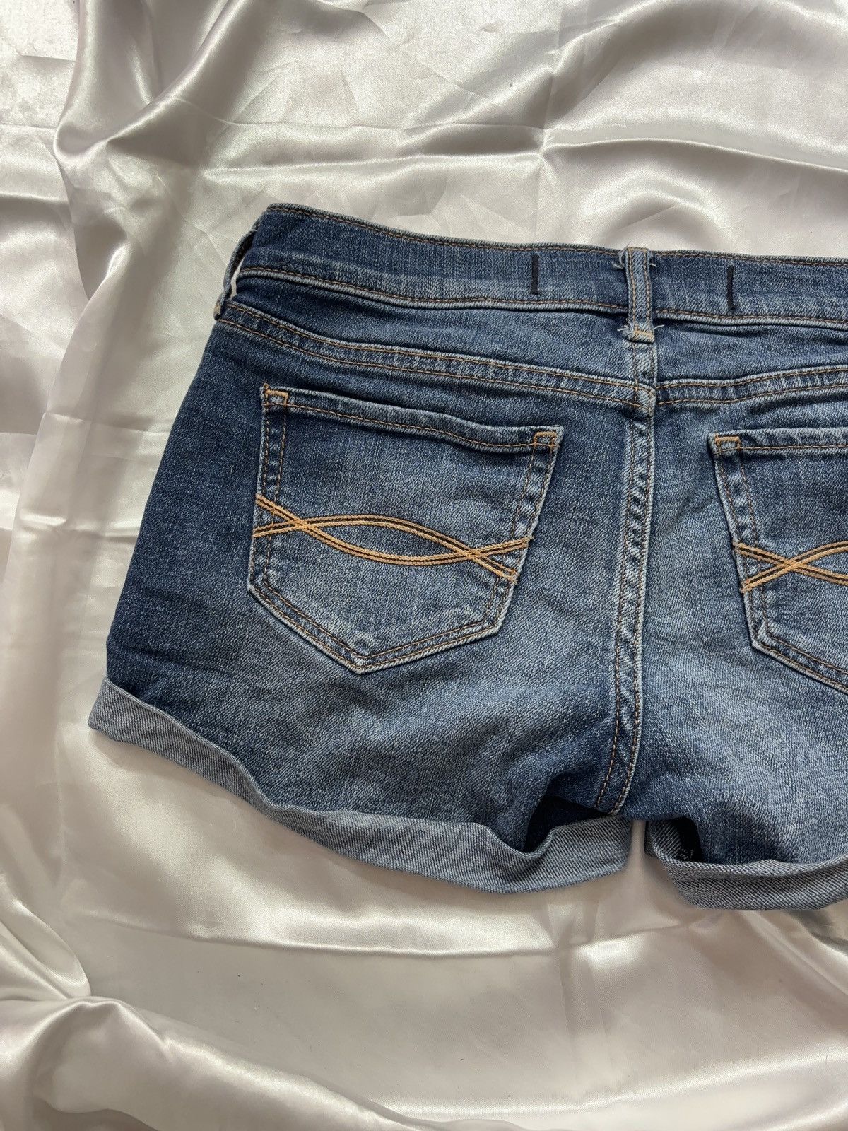 Abercrombie & Fitch × Vintage Micro sexy mini denim vintage shorts Size 26" / US 2 / IT 38 - 5 Thumbnail