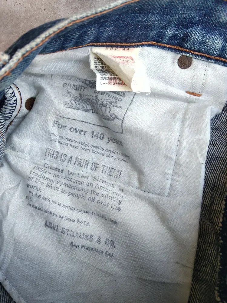 Levi's Vintage 60s LVC 502 XX Levi's Big E Japan Selvedge Redline Size US 30 / EU 46 - 14 Thumbnail