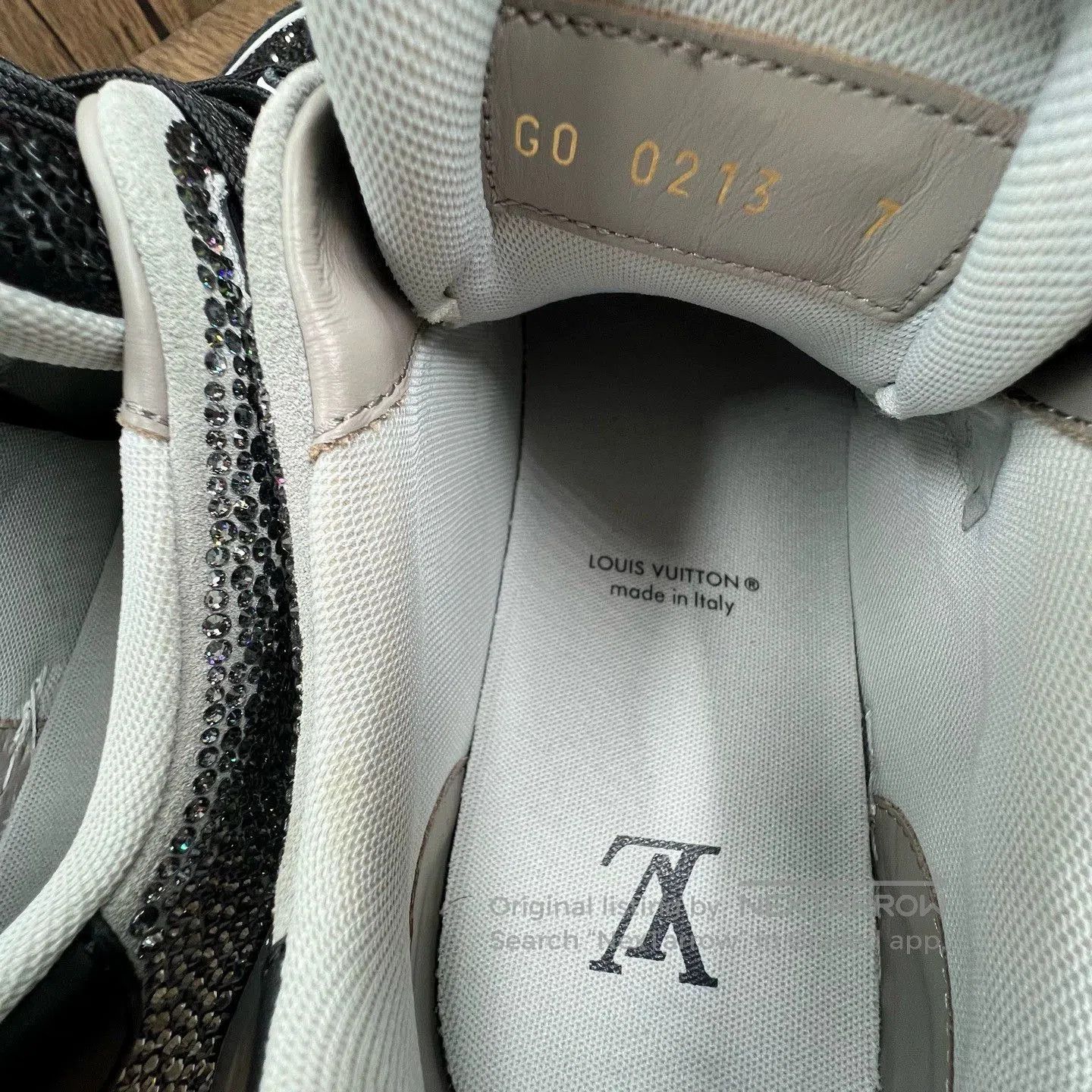 Louis Vuitton LV Trainer Full Diamond Black Sneakers. Size US 10.5 / EU 43-44 - 7 Thumbnail