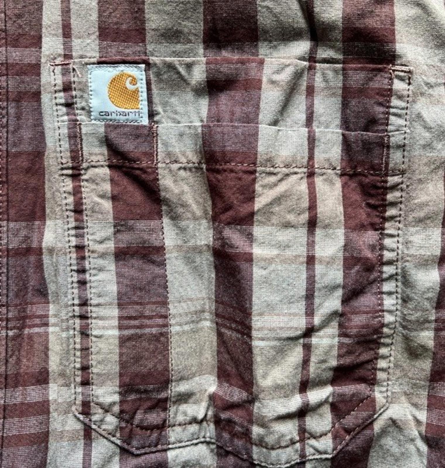 Carhartt Carhartt Men’s Sz Large Long Sleeve Shirt Maroon Size US L / EU 52-54 / 3 - 3 Thumbnail