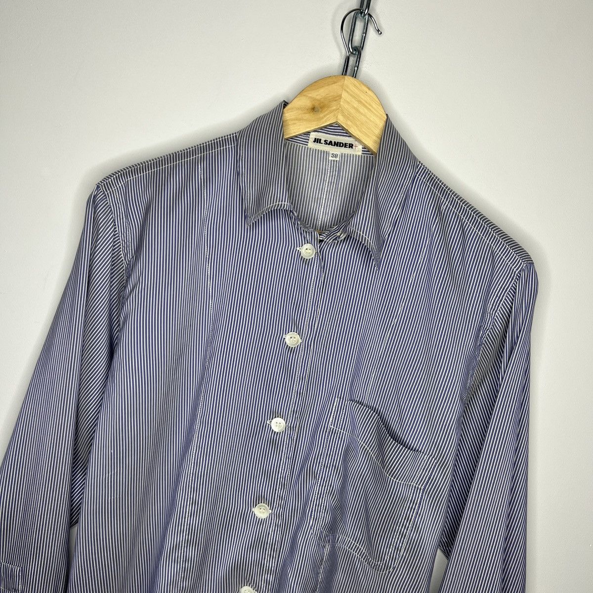 Designer × Jil Sander × Vintage Vintage 90s Jil Sander Silk Shirt Button Up Size M / US 6-8 / IT 42-44 - 4 Thumbnail