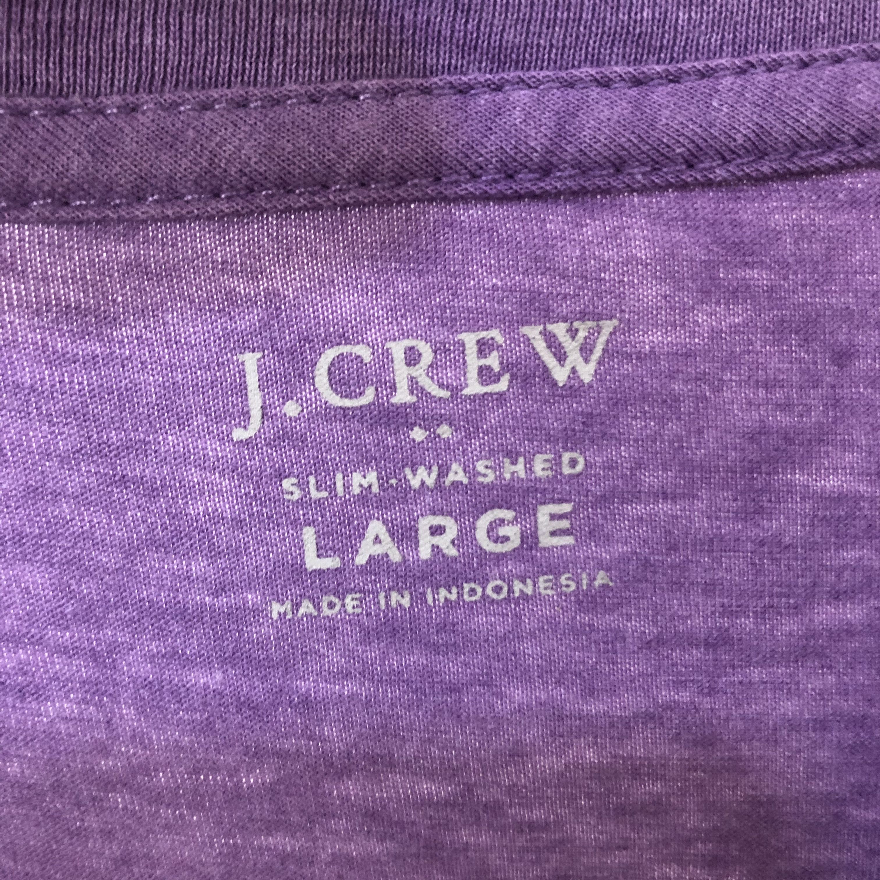 J.Crew J.Crew Slim Washed V-Neck T-Shirt Short Sleeve Size US L / EU 52-54 / 3 - 4 Thumbnail