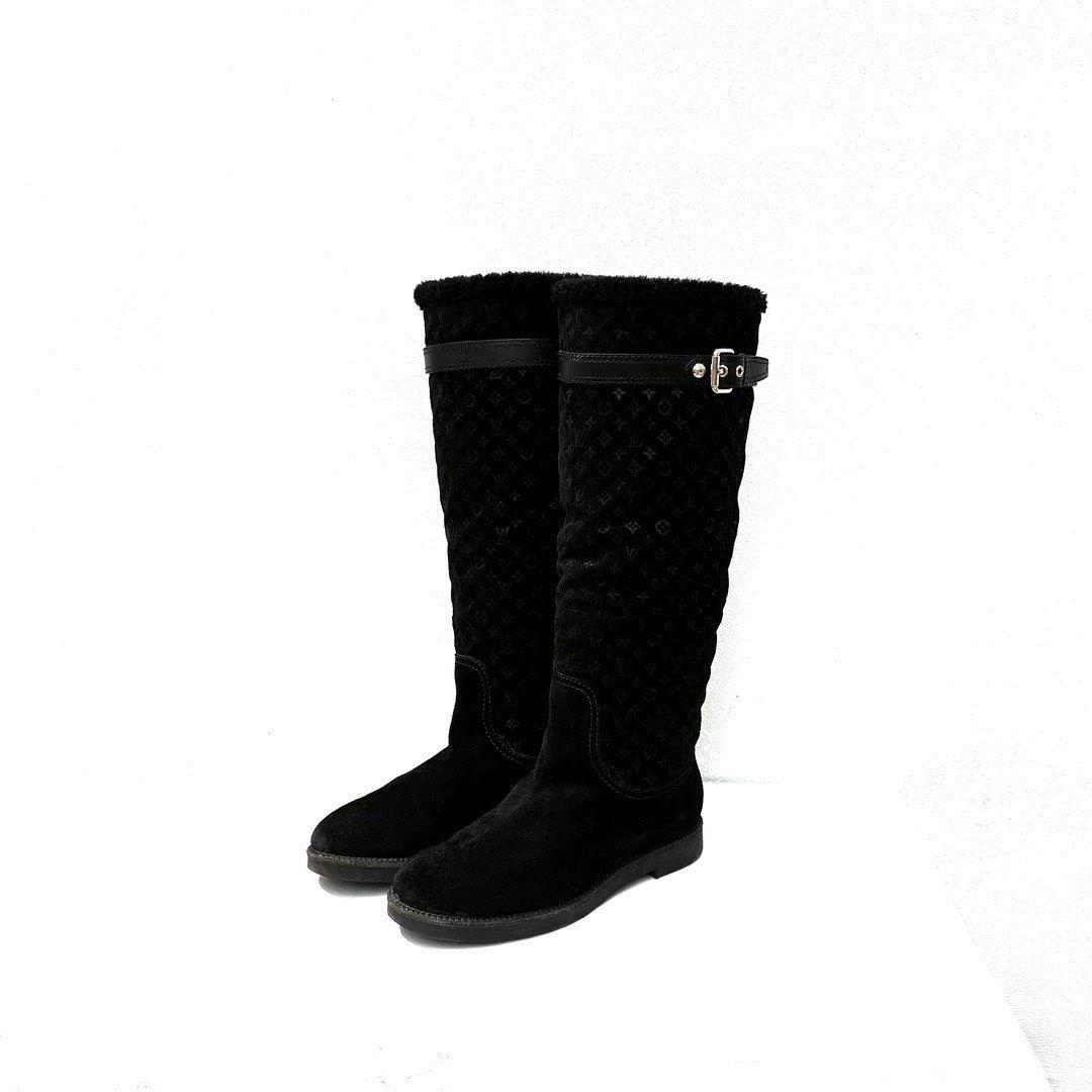 Louis Vuitton Louis Vuitton Snowball line boots in black Size US 6 / IT 36 - 2 Thumbnail