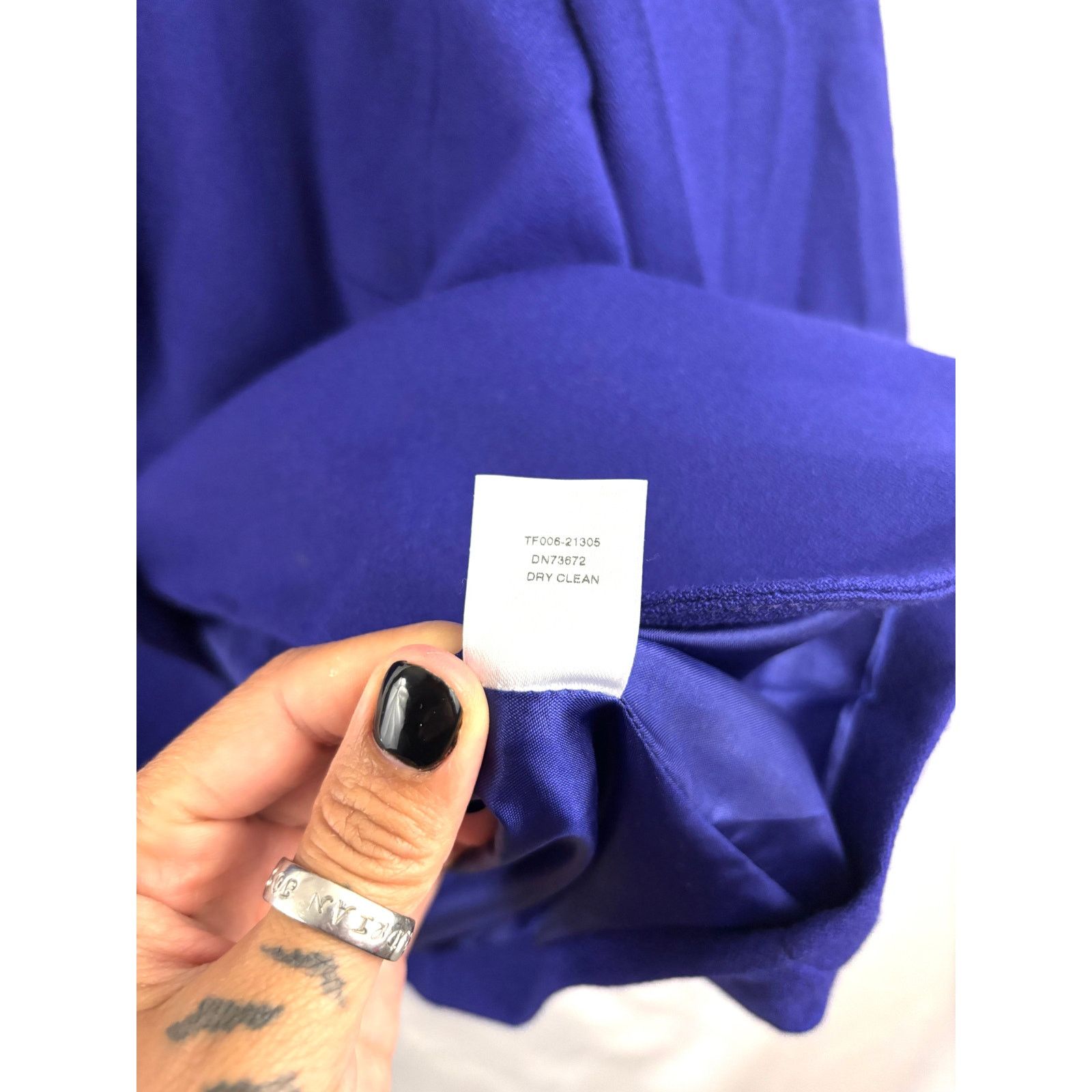 Pendleton VTG 1990s Pendleton Wool Blazer Jacket One-Button Blue 14 Size XL / US 12-14 / IT 48-50 - 7 Thumbnail