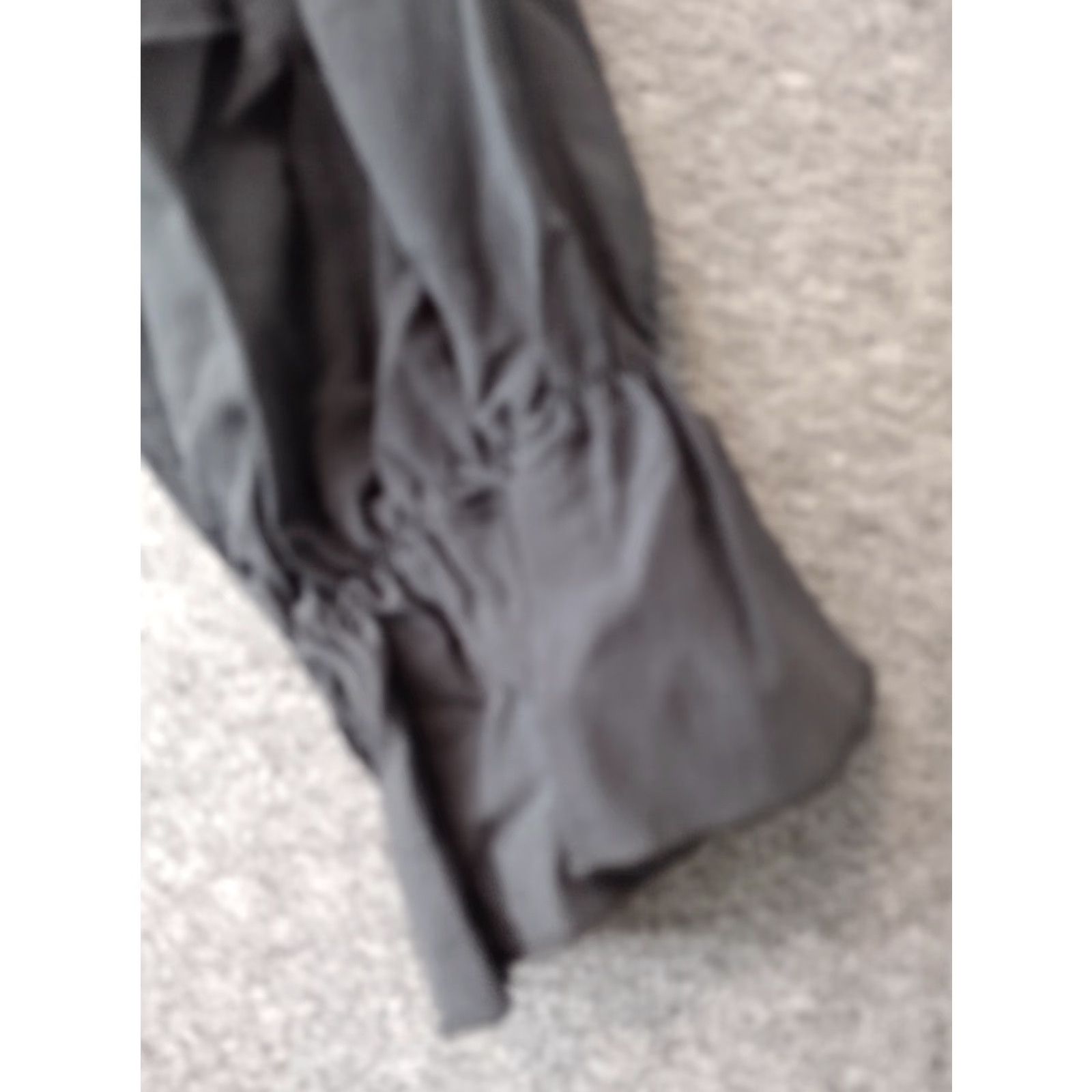 Vintage Etiquette Front Knot Mini Dress Long Sleeve M/L Black 90s Women Shirt/ dress Size M / US 6-8 / IT 42-44 - 4 Thumbnail
