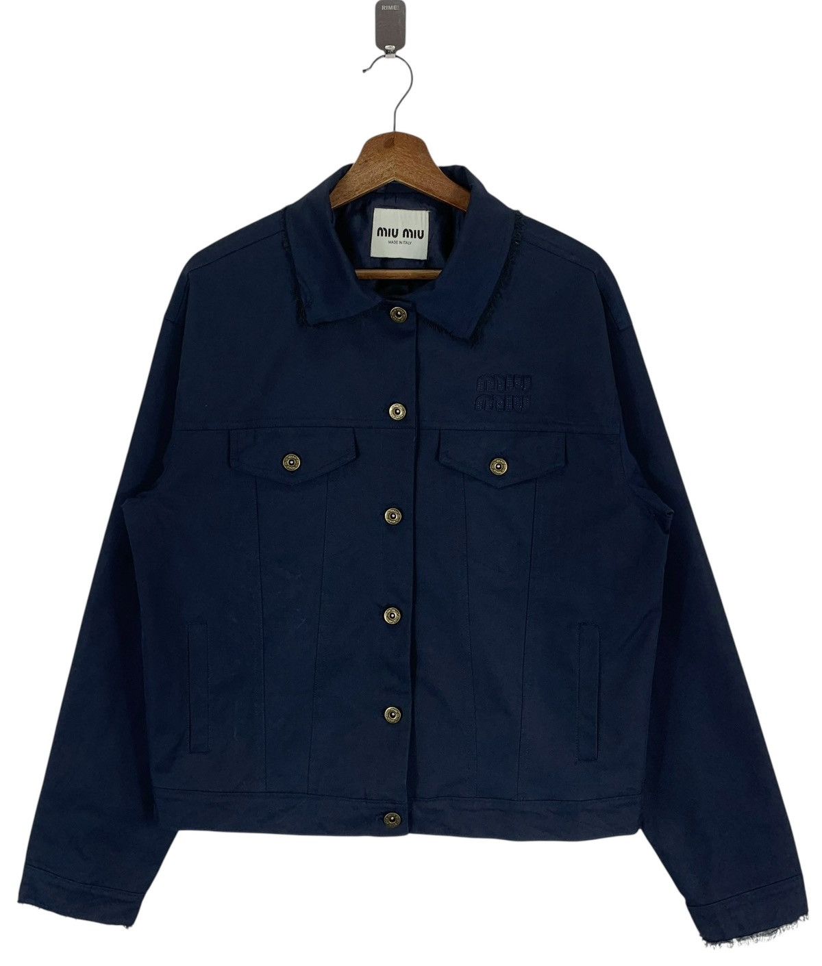 Miu Miu MIU MIU DOUBLE POCKET TRUCKERS JACKET Size US M / EU 48-50 / 2 - 1 Thumbnail