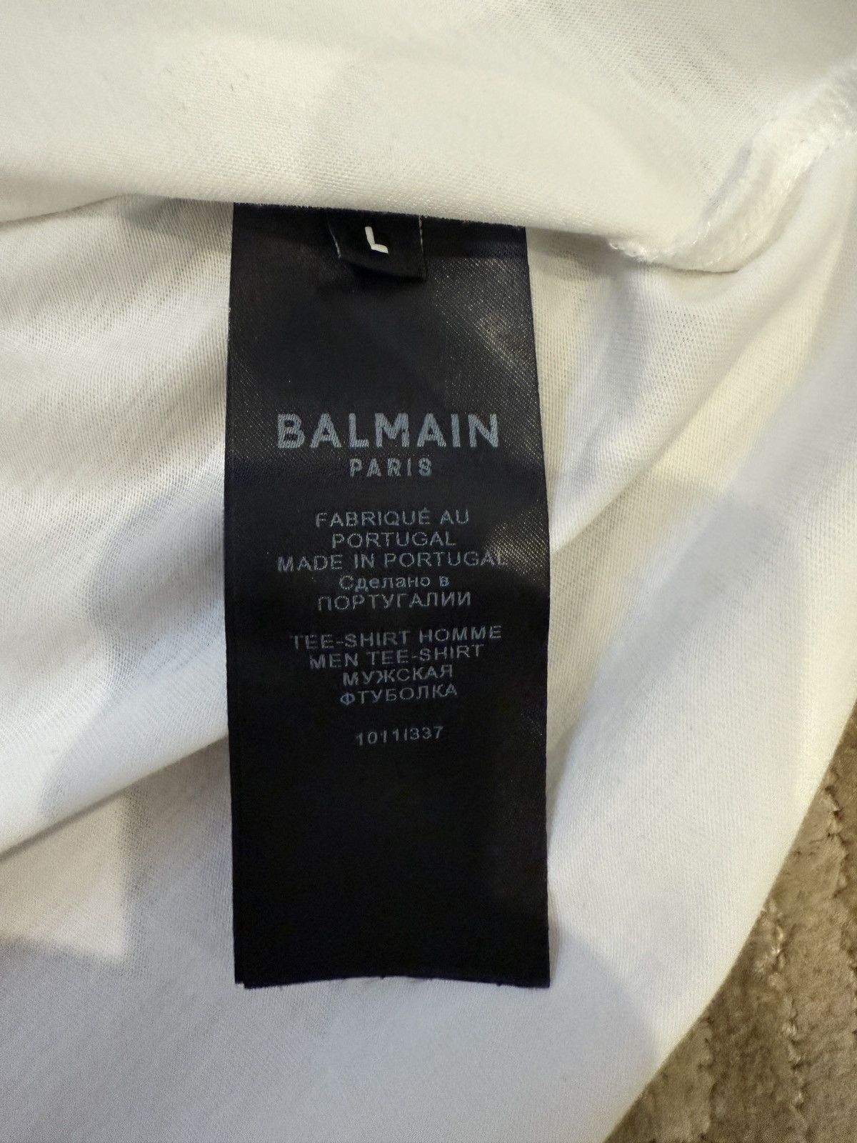 Balmain Balmain Monogram Polo Shirt Size US L / EU 52-54 / 3 - 4 Thumbnail