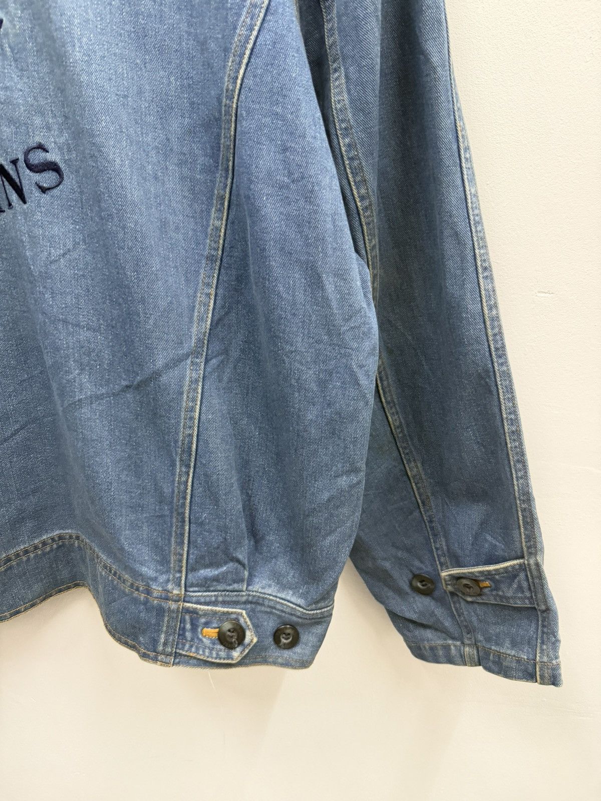 Trussardi Vintage Trussardi Jeans Big Logo Denim Jacket Size US M / EU 48-50 / 2 - 14 Thumbnail