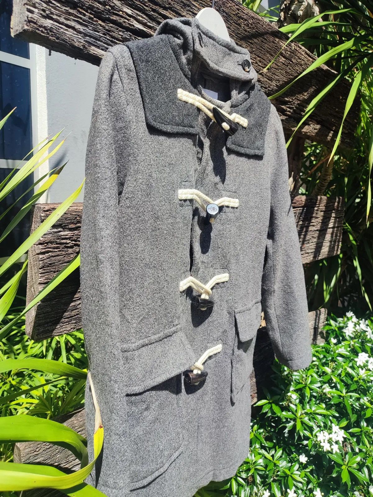 JW Anderson × Uniqlo JW Anderson x Uniqlo Grey Wool Blend Duffle Coat Size US S / EU 44-46 / 1 - 5 Thumbnail