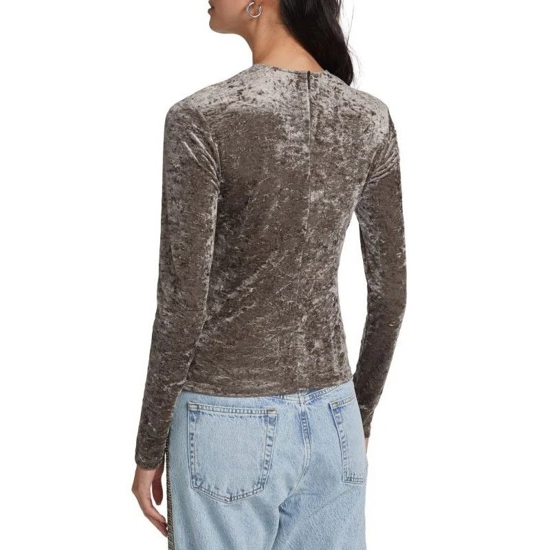 Frame Frame Dusk Crushed Velvet Top - Size S - Excellent Size S / US 4 / IT 40 - 3 Thumbnail