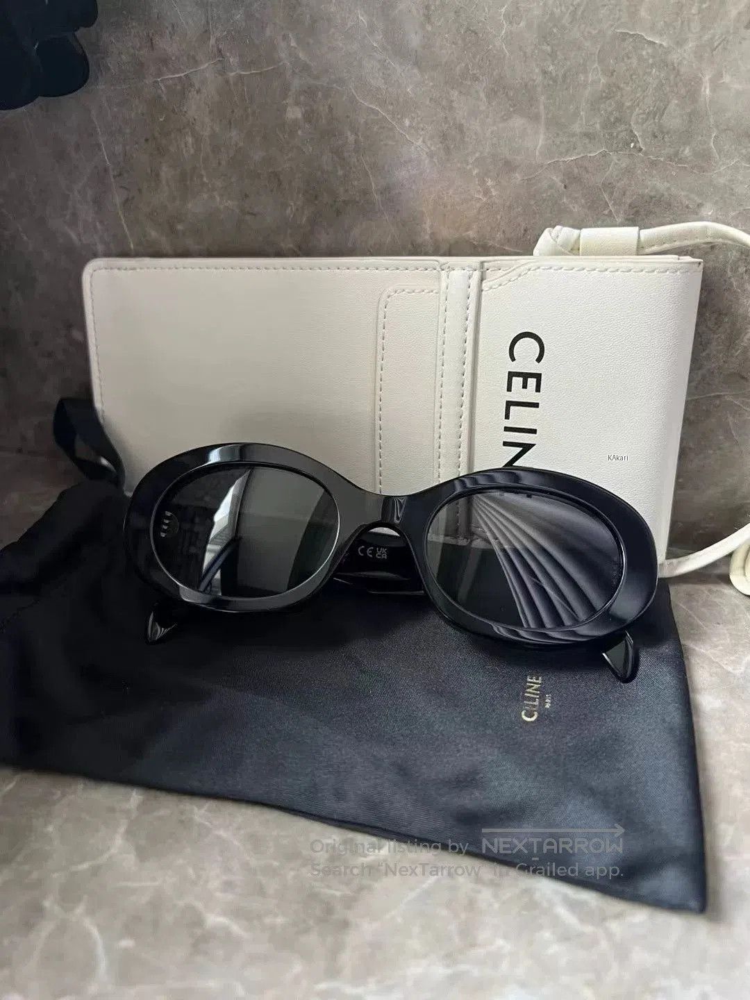 Celine Celine Oval Classic Sunglasses. Size ONE SIZE - 1 Thumbnail
