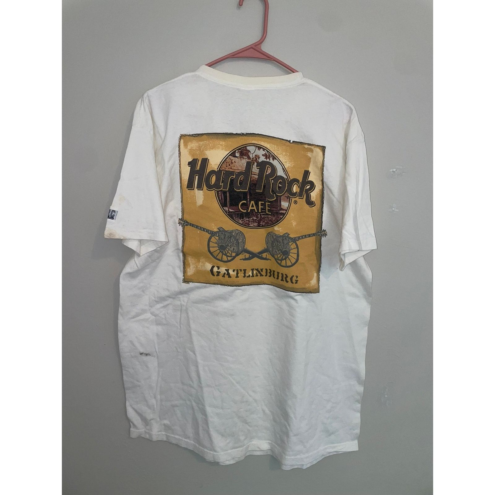 Hard Rock Cafe Y2K Hard Rock Cafe Gatlinburg Cannon Shirt Stained Stain L Size US L / EU 52-54 / 3 - 6 Thumbnail