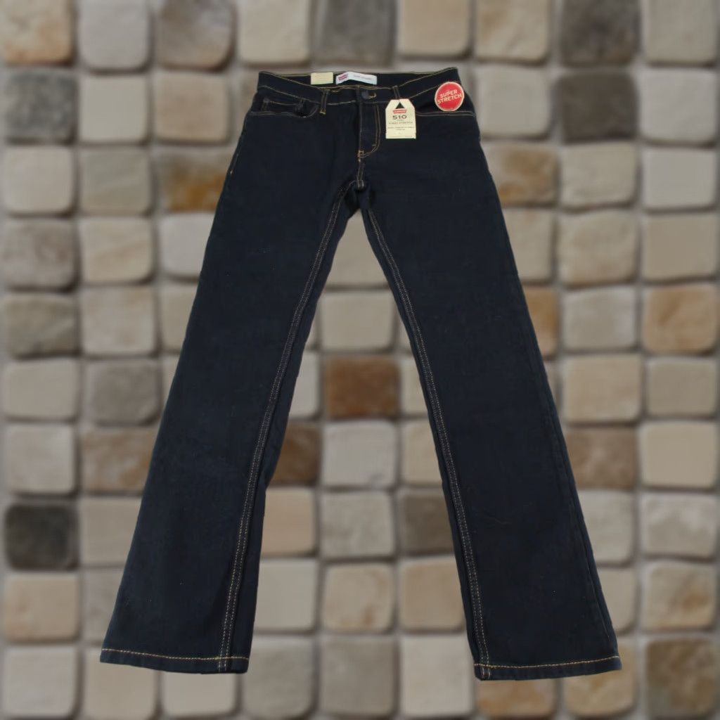 Levi's VINTAGE Levi's 510 Skinny Jeans Womens Size 18 Dark Wash Denim Zipper 90s Womens Size 40" / US 18 - 1 Thumbnail