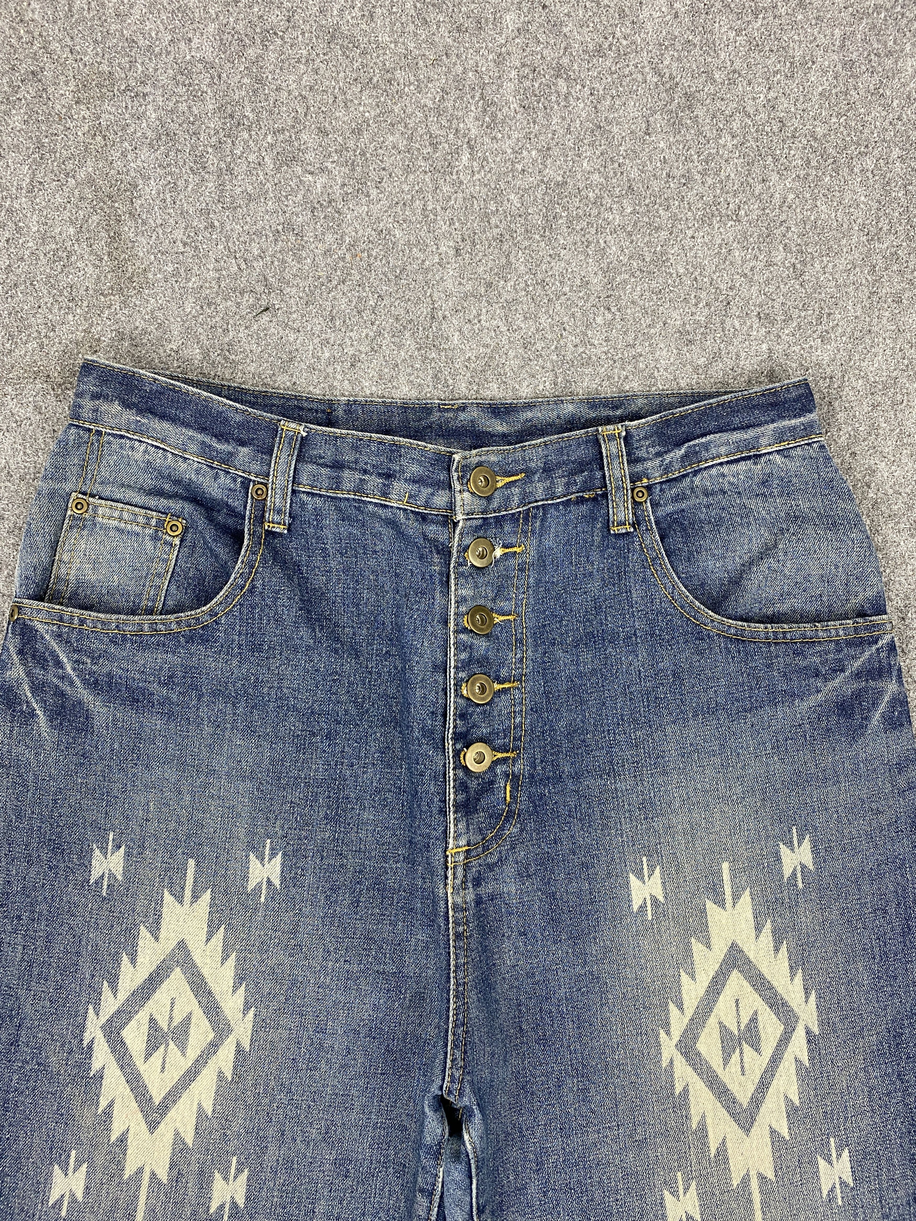 Japanese Brand Vintage Japanese Brand Native Navajo Tapered Jeans DJ0005Z Size US 32 / EU 48 - 2 Thumbnail