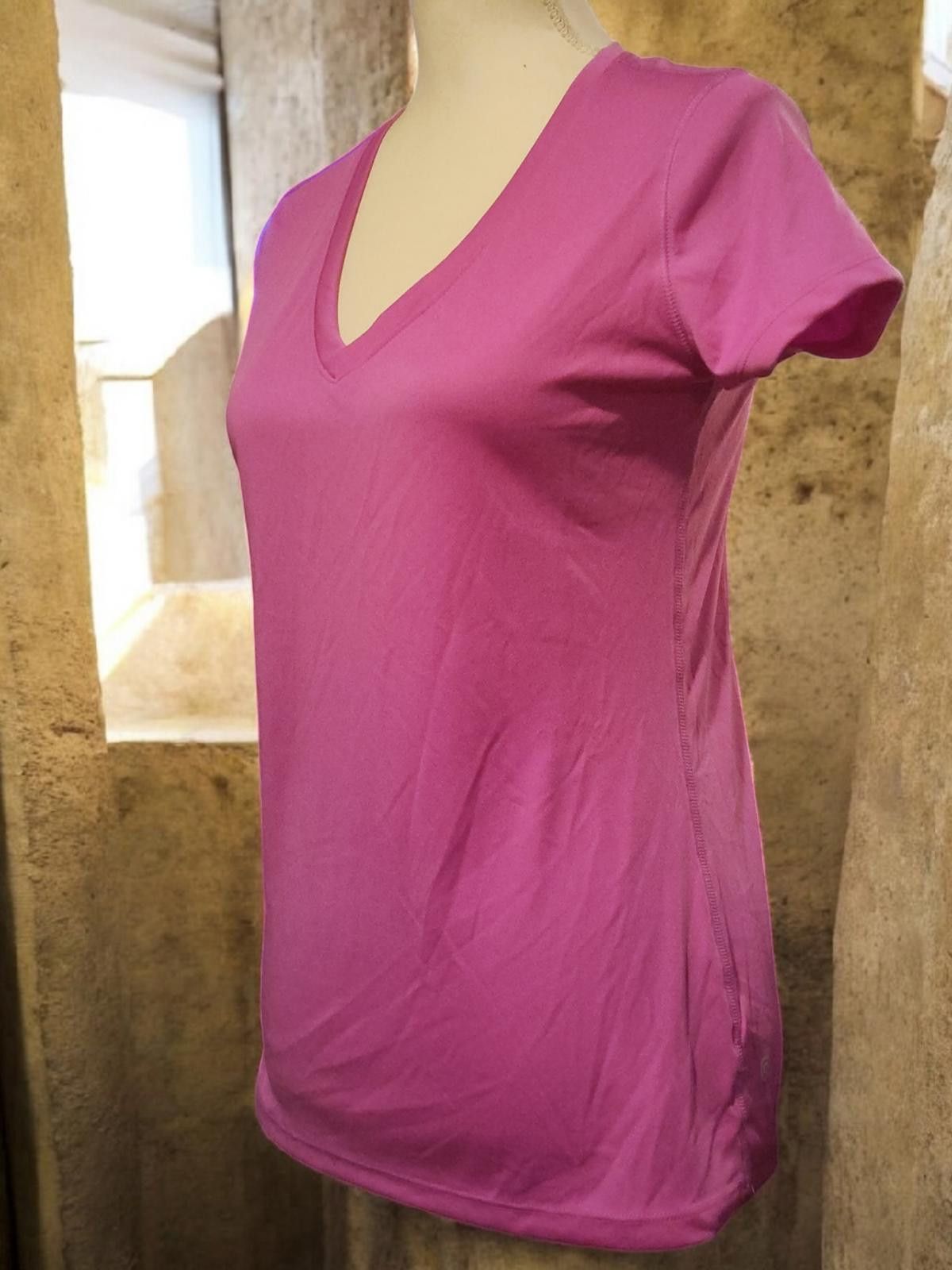 Champion Champion Duo Dry Women's V-Neck T-Shirt, Pink Size Small Size S / US 4 / IT 40 - 4 Thumbnail