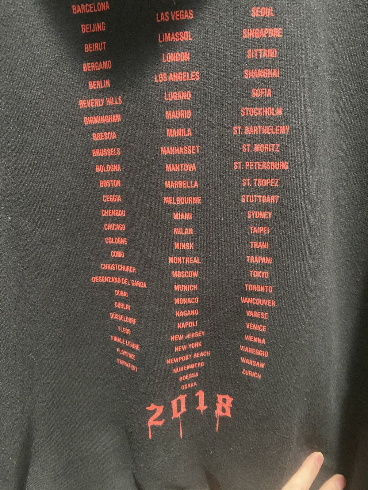 Vetements Vetements FW18 Heavy Metal Tour Hoodie Size US M / EU 48-50 / 2 - 6 Thumbnail