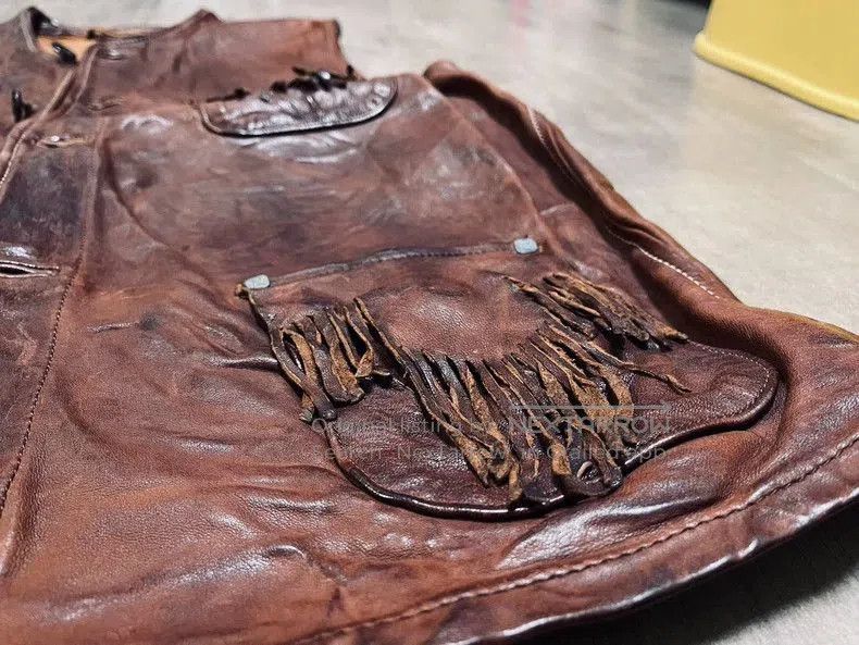 Kapital Kapital Vintage Fringe Leather Vest. Size US L / EU 52-54 / 3 - 3 Thumbnail