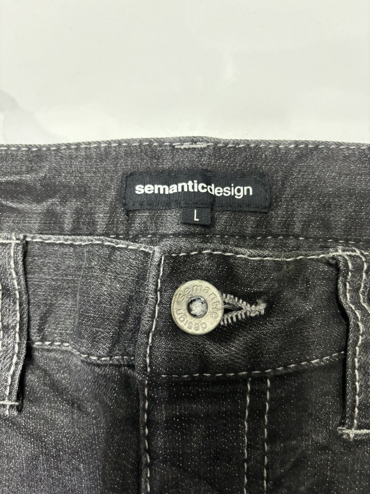 If Six Was Nine SEMANTIC DESIGN CLAW MARK SNAKE DESIGN DENIM JEANS Size US 33 - 6 Thumbnail