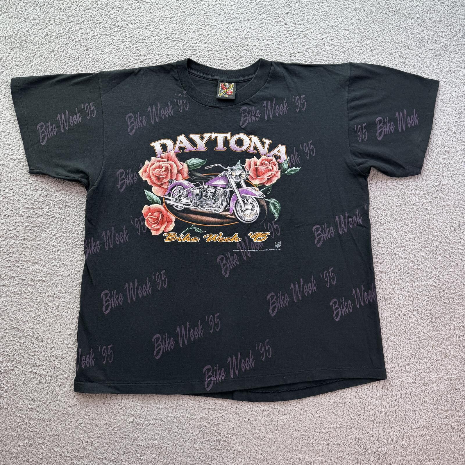 Other Vintage 1995 Daytona Bike Week T Shirt Made In USA AOP XL Size US XL / EU 56 / 4 - 1 Thumbnail