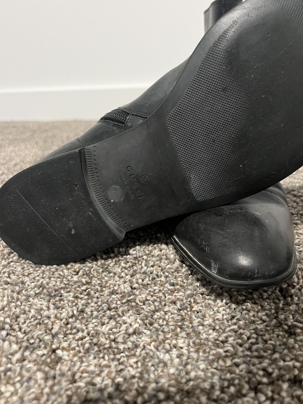 Gucci Men’s 10 1/2 Gucci Leather Boots Size US 10.5 / EU 43-44 - 3 Thumbnail