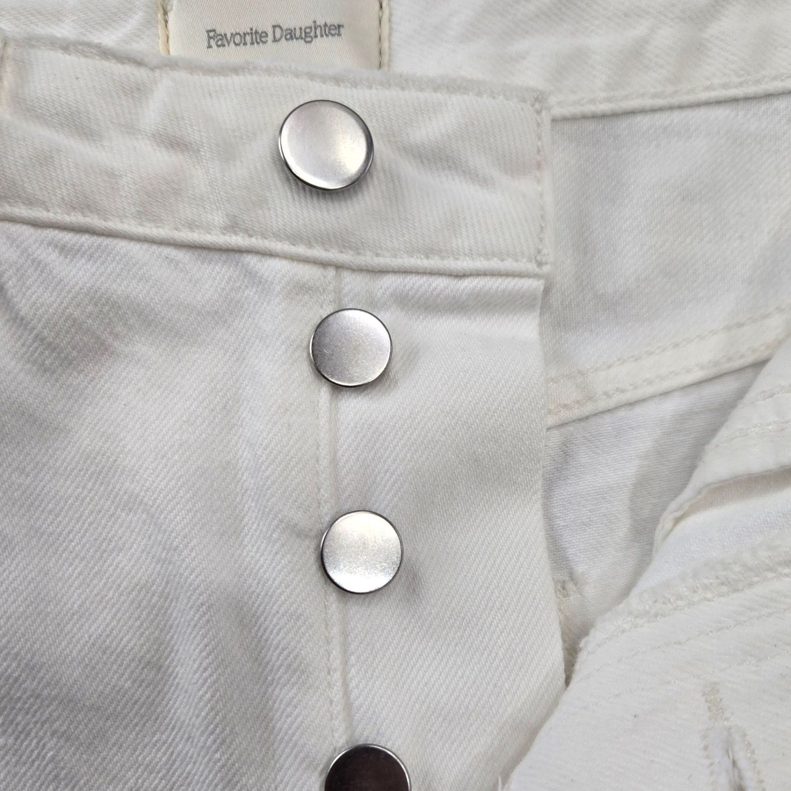 Other Favorite Daughter White High Rise Denim Shorts Size 25 Size 25" / US 0 / IT 36 - 5 Thumbnail