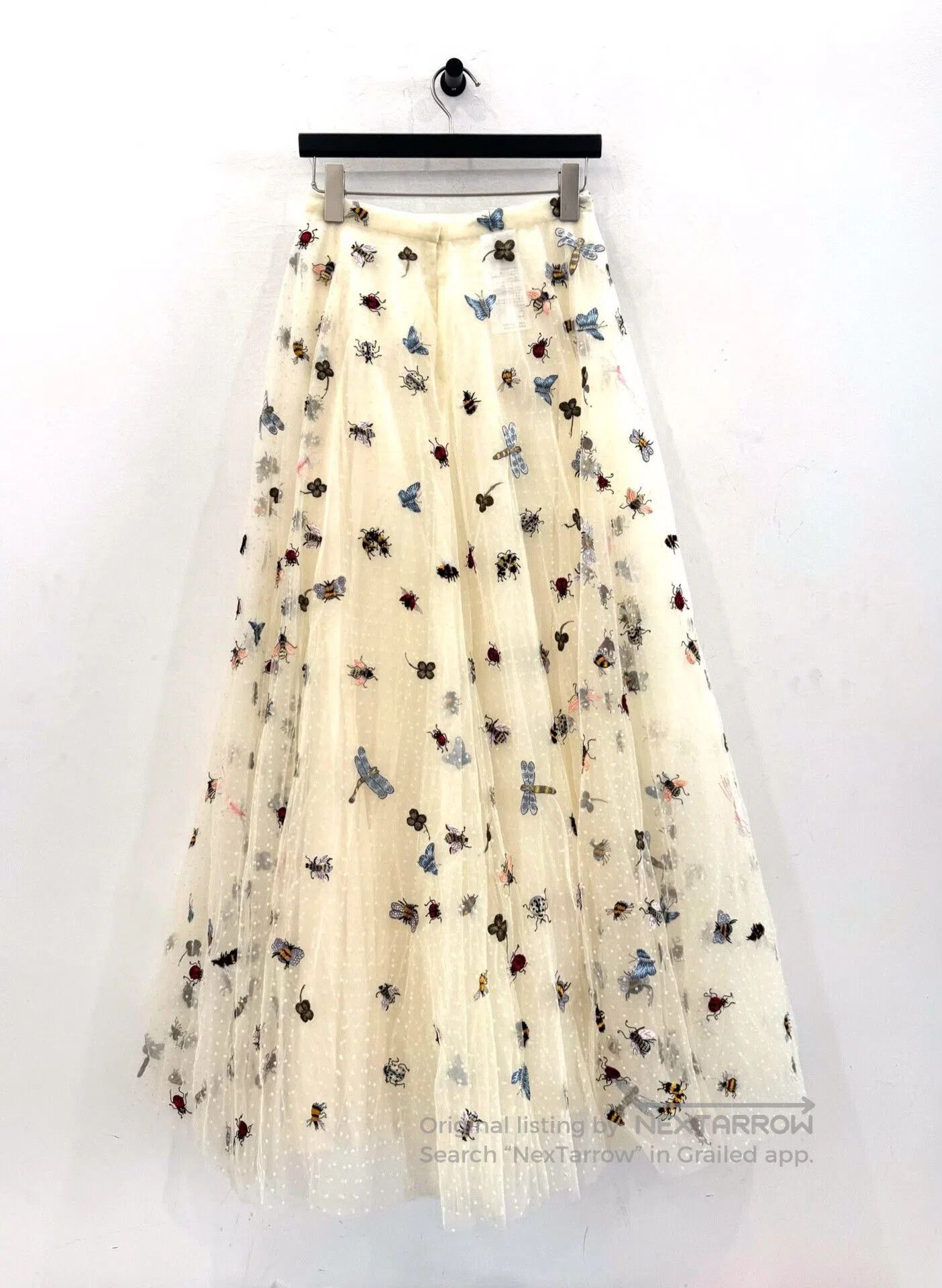 Dior Dior Beige Animal Print Lace Skirt. Size 35" - 4 Thumbnail