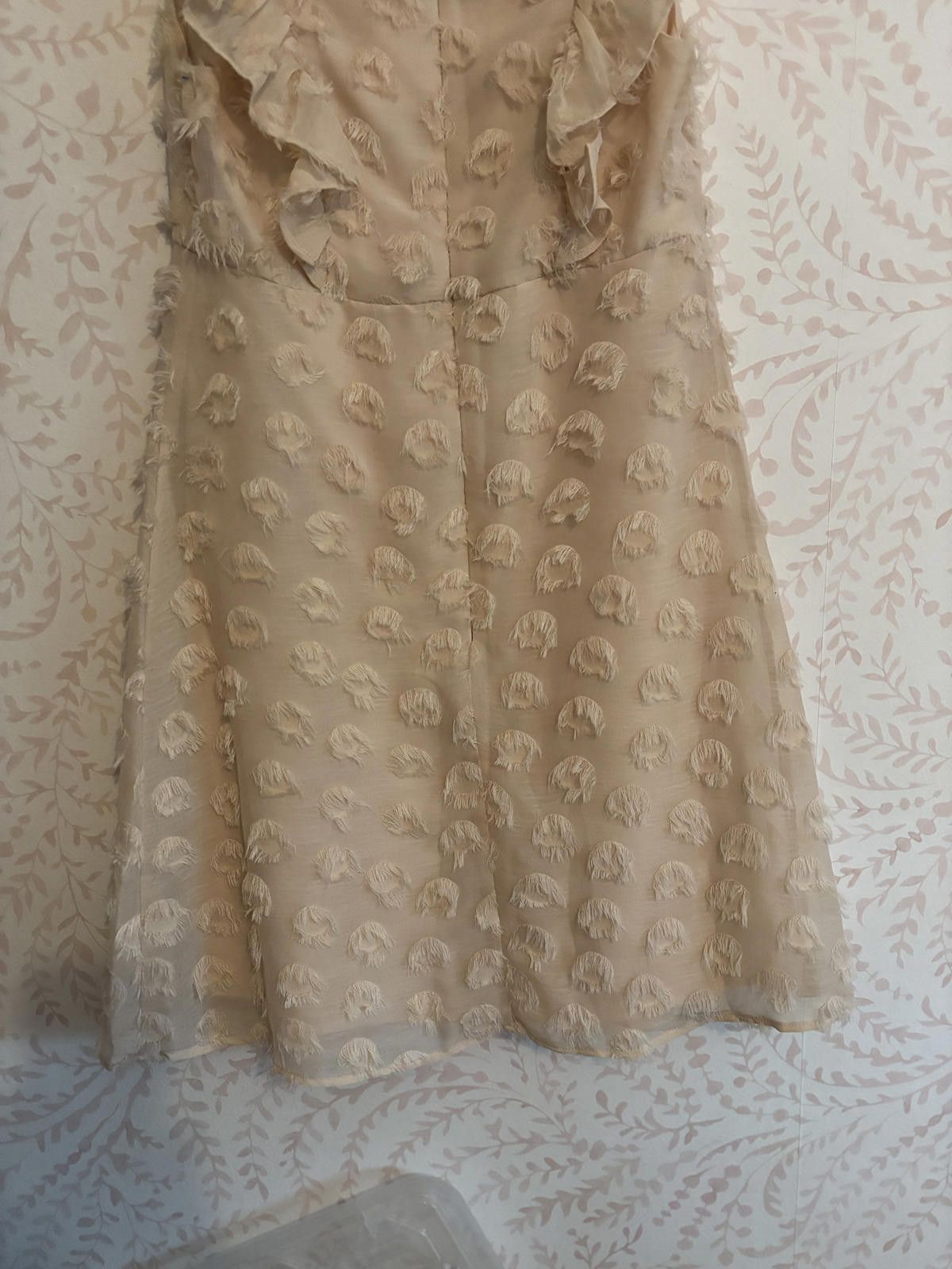 Designer NWT Versona Elegant Ruffled Babydoll Floral Dress Size XS / US 0-2 / IT 36-38 - 6 Thumbnail