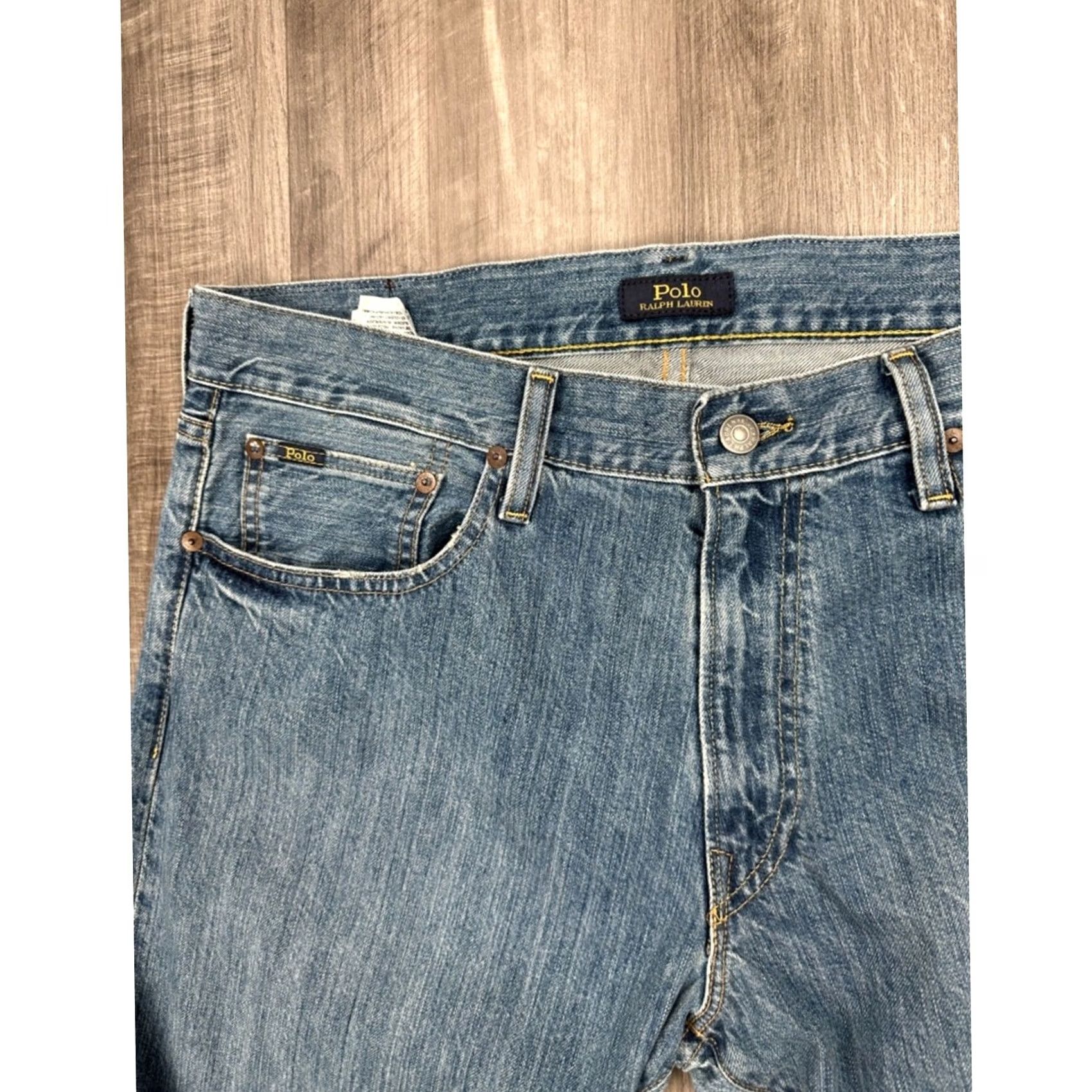 Polo Ralph Lauren VINTAGE Polo Ralph Lauren The Hampton Relaxed Straight Jeans Shirt 34 Mens Blue 30 39 11 8 13.5 36 34x30 Mens Size US S / EU 44-46 / 1 - 5 Thumbnail