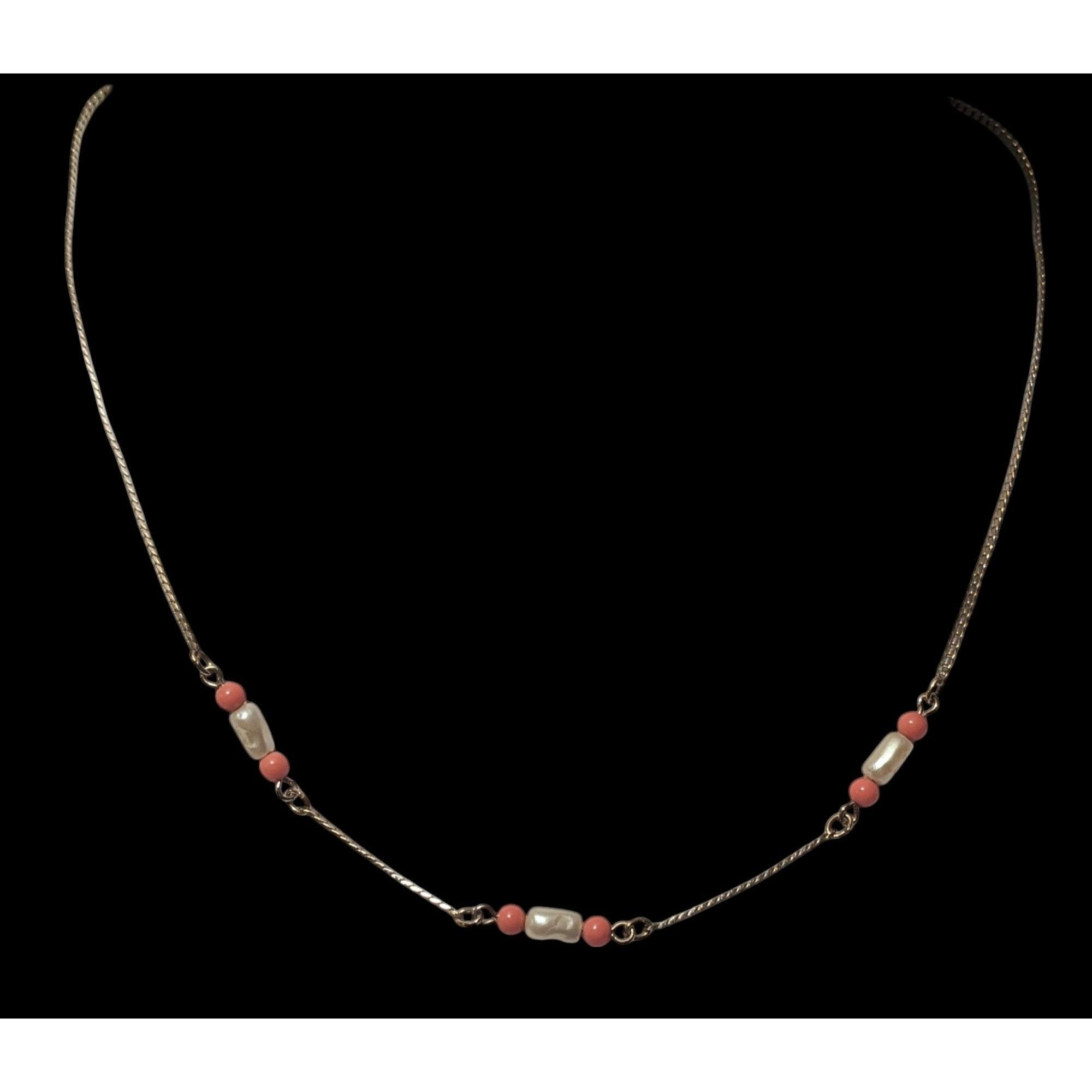 Other Vintage 80s Avon Sea Treasure Faux Pearl And Coral Gold Tone Size ONE SIZE - 2 Thumbnail