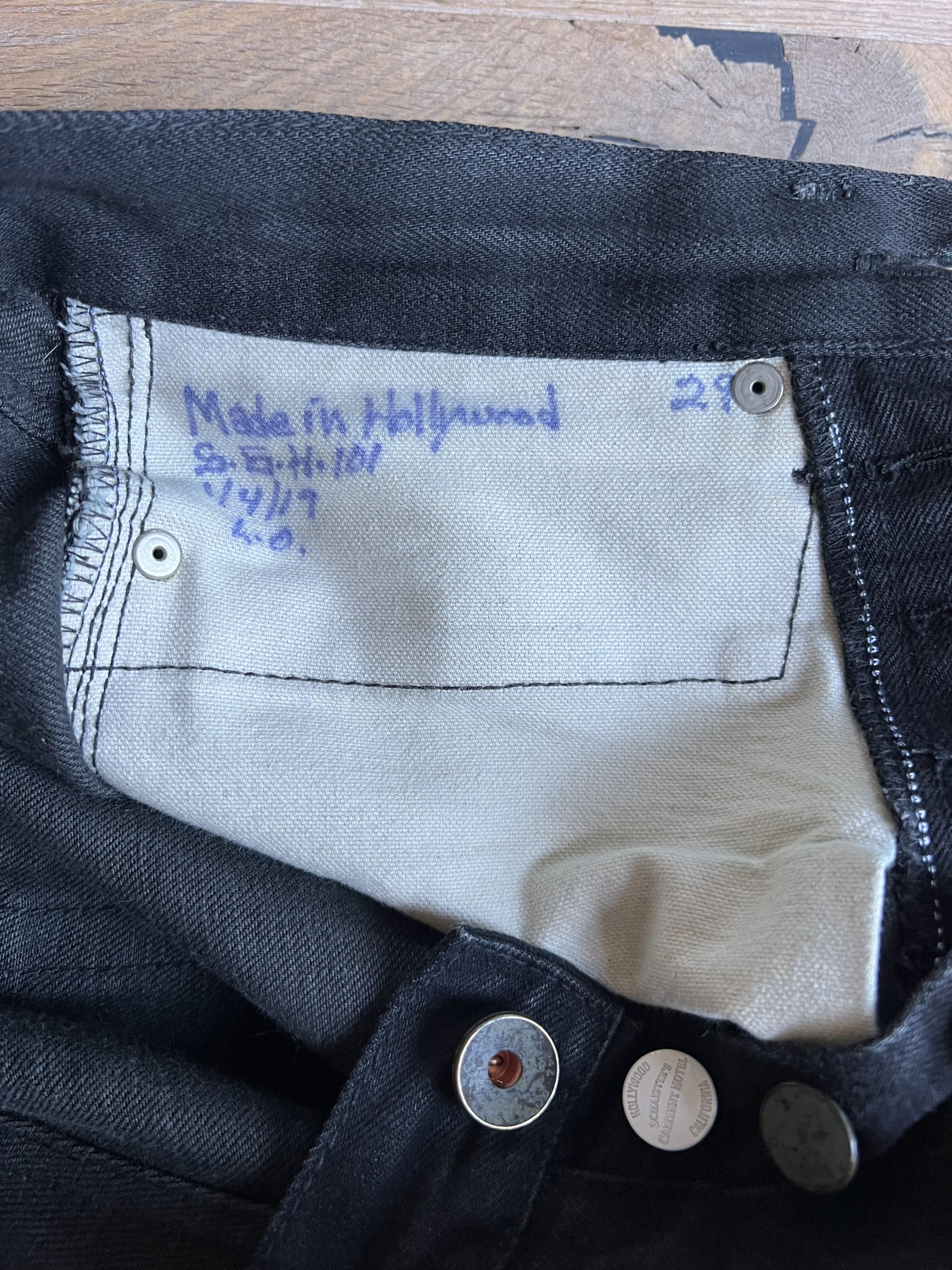 Schaeffers Garment Hotel Schaeffer's Garment Hotel Black Japanese Raw Selvedge Jeans Size US 29 - 6 Thumbnail