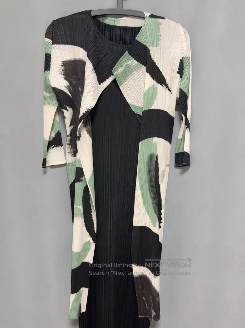 Issey Miyake Issey Miyake Ink print coat Size XL / US 12-14 / IT 48-50 - 1 Thumbnail