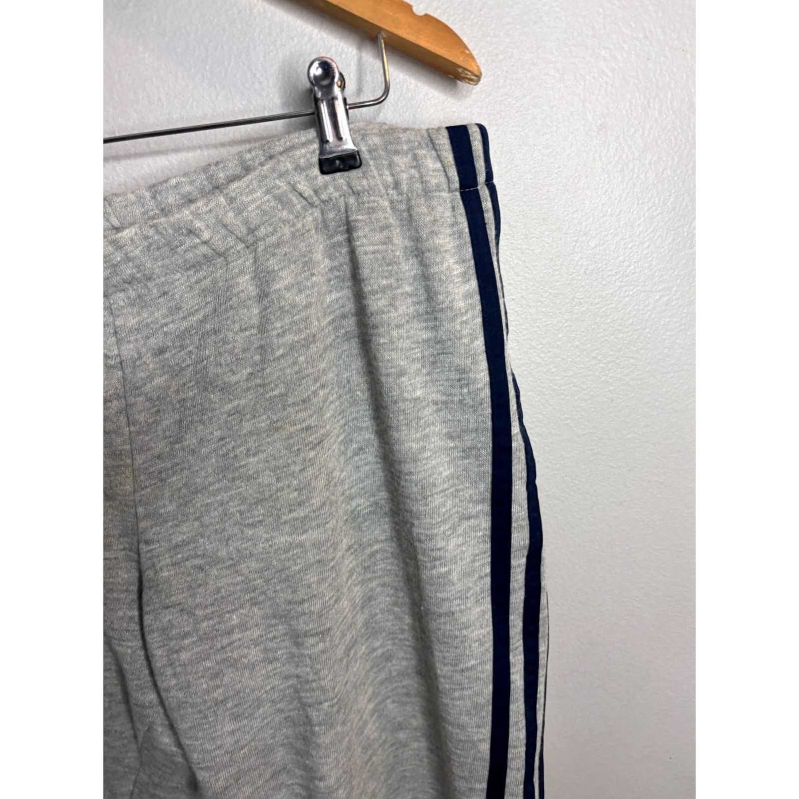 Agolde VINTAGE Gold Eagle Sweat Pants L Gray Acrylic USA Made 80s Striped Mens Size US 33 - 3 Thumbnail