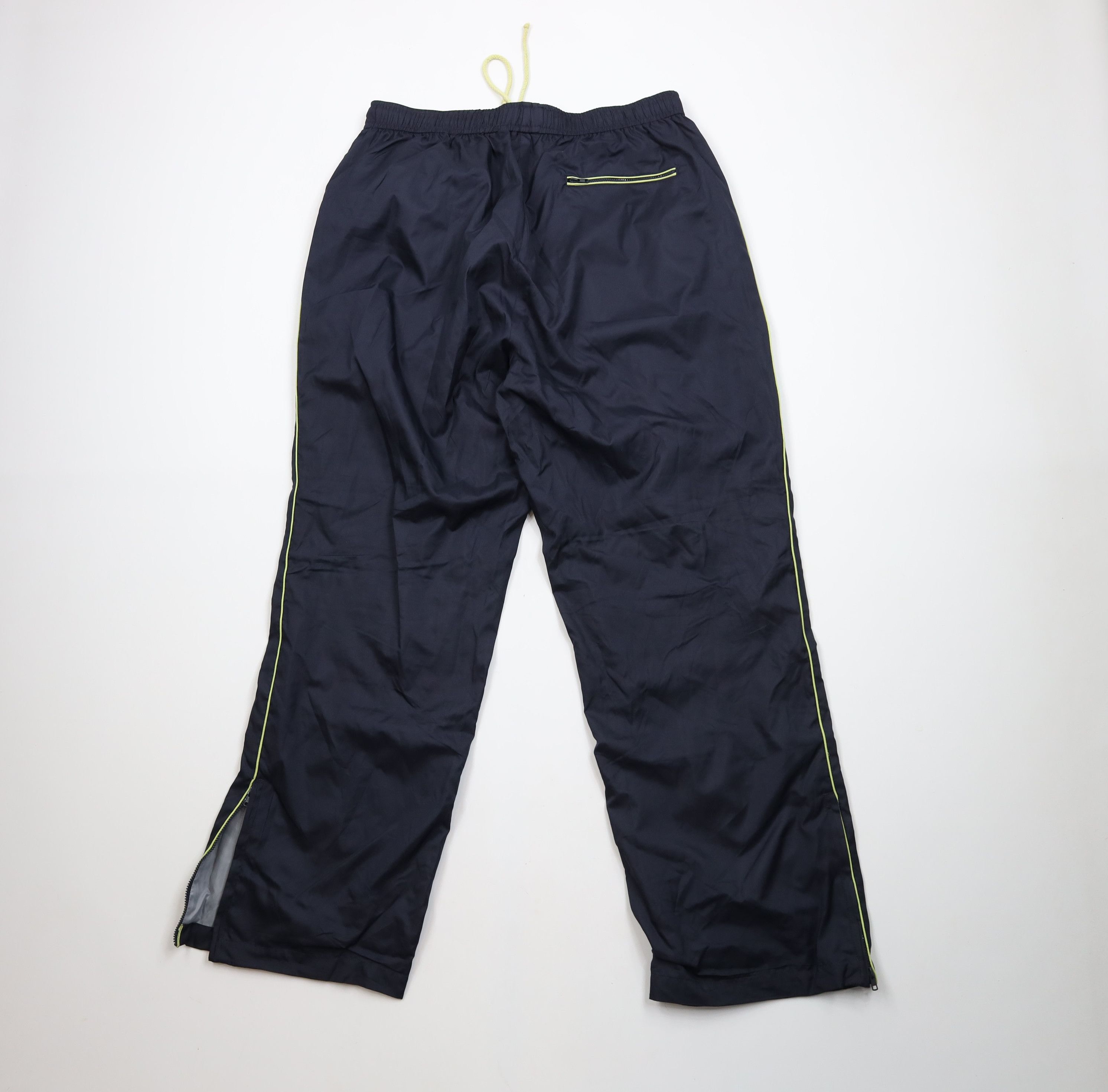 Vintage Vintage 90s Y2K Streetwear Wide Leg Windbreaker Pants Blue Size US 38 / EU 54 - 9 Thumbnail