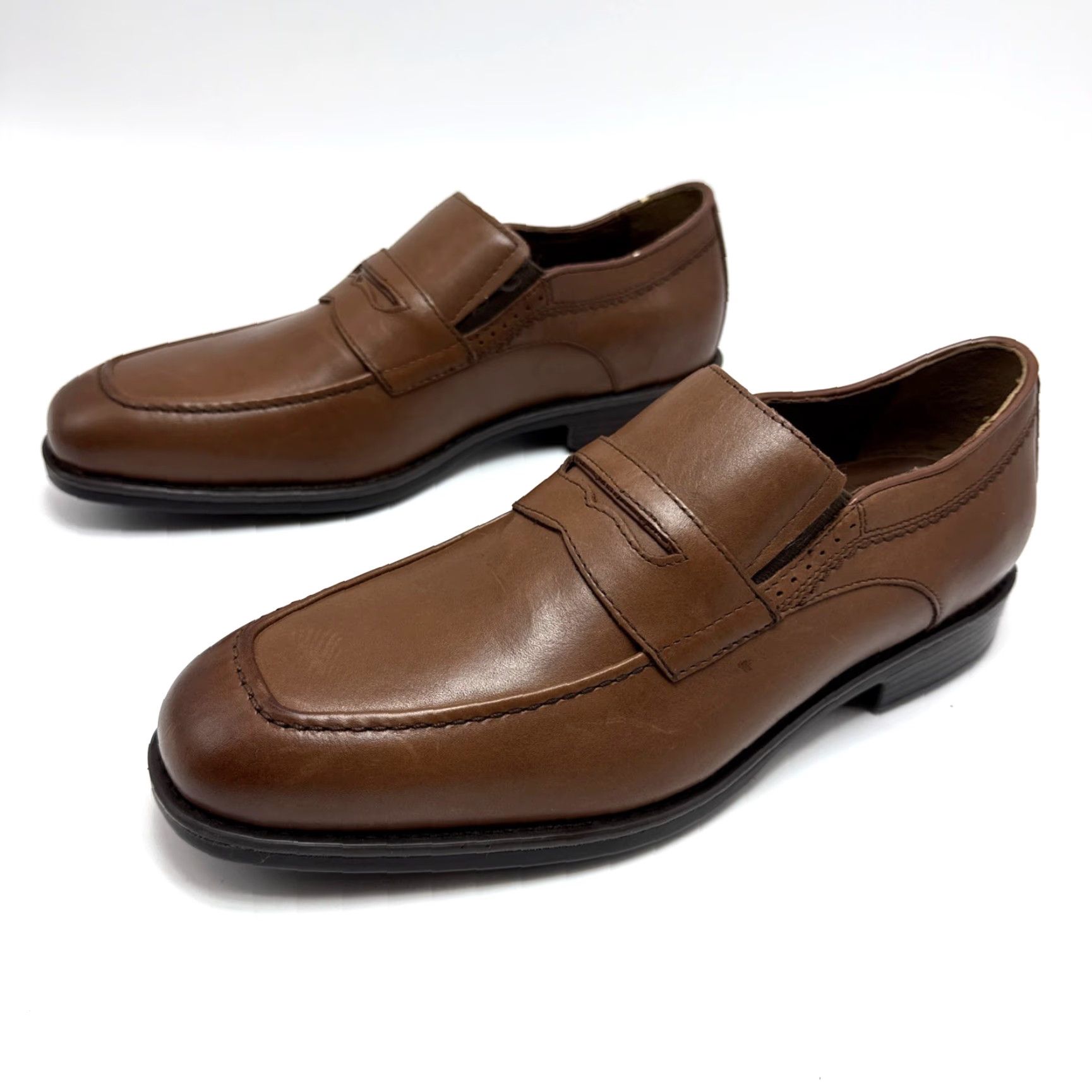Johnston & Murphy Johnston & Murphy XC4 Maddox Penny Loafer Brown Leather Mens Size 8 M Slip On Dress Shoes Classic 20th Century? Size US 8 / EU 41 - 2 Thumbnail
