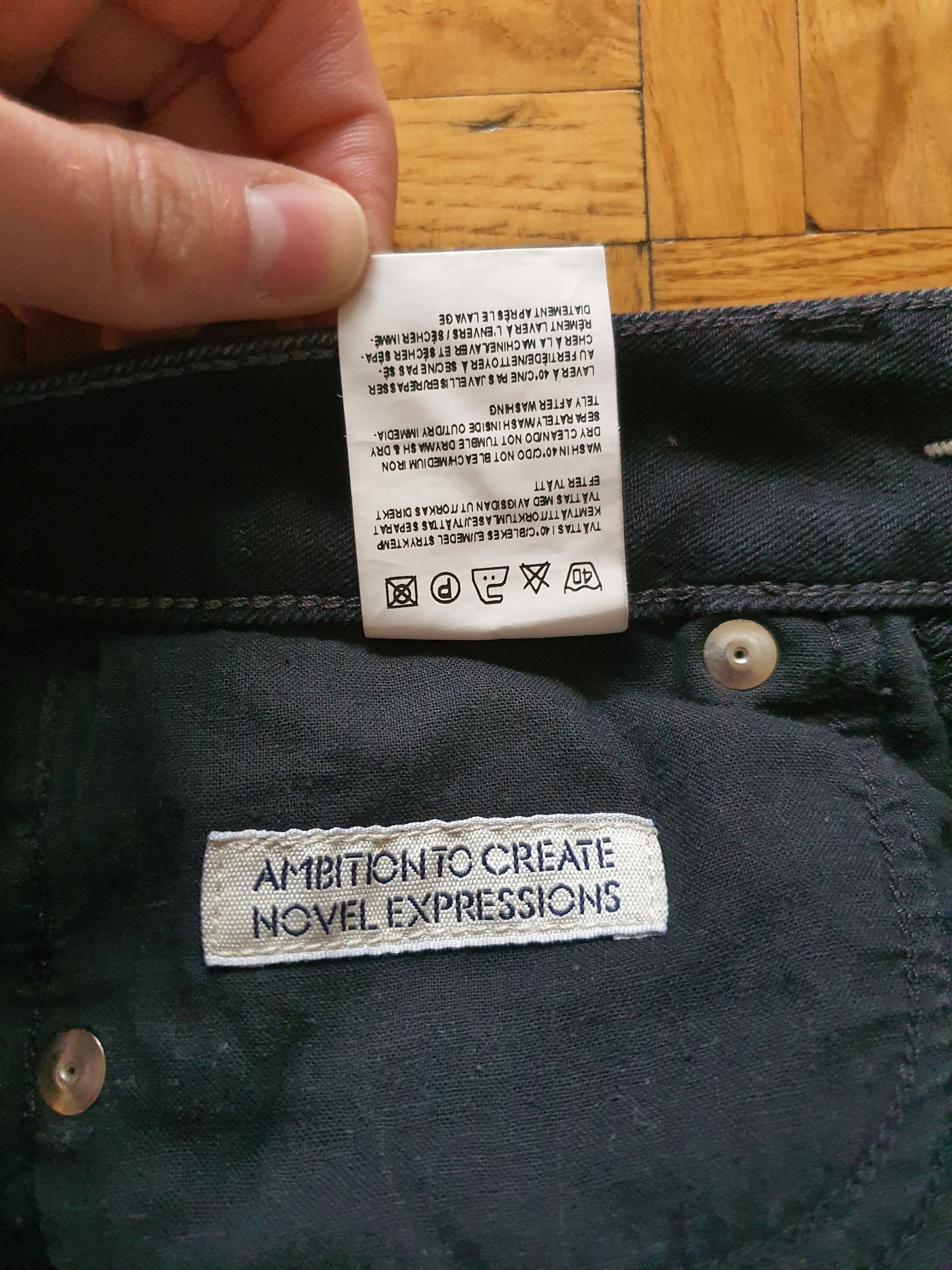 Acne Studios HEX TRIUMPH - Denim Jeans (Black) - Sz W26 L32 (26x32) Size 26" / US 2 / IT 38 - 7 Thumbnail