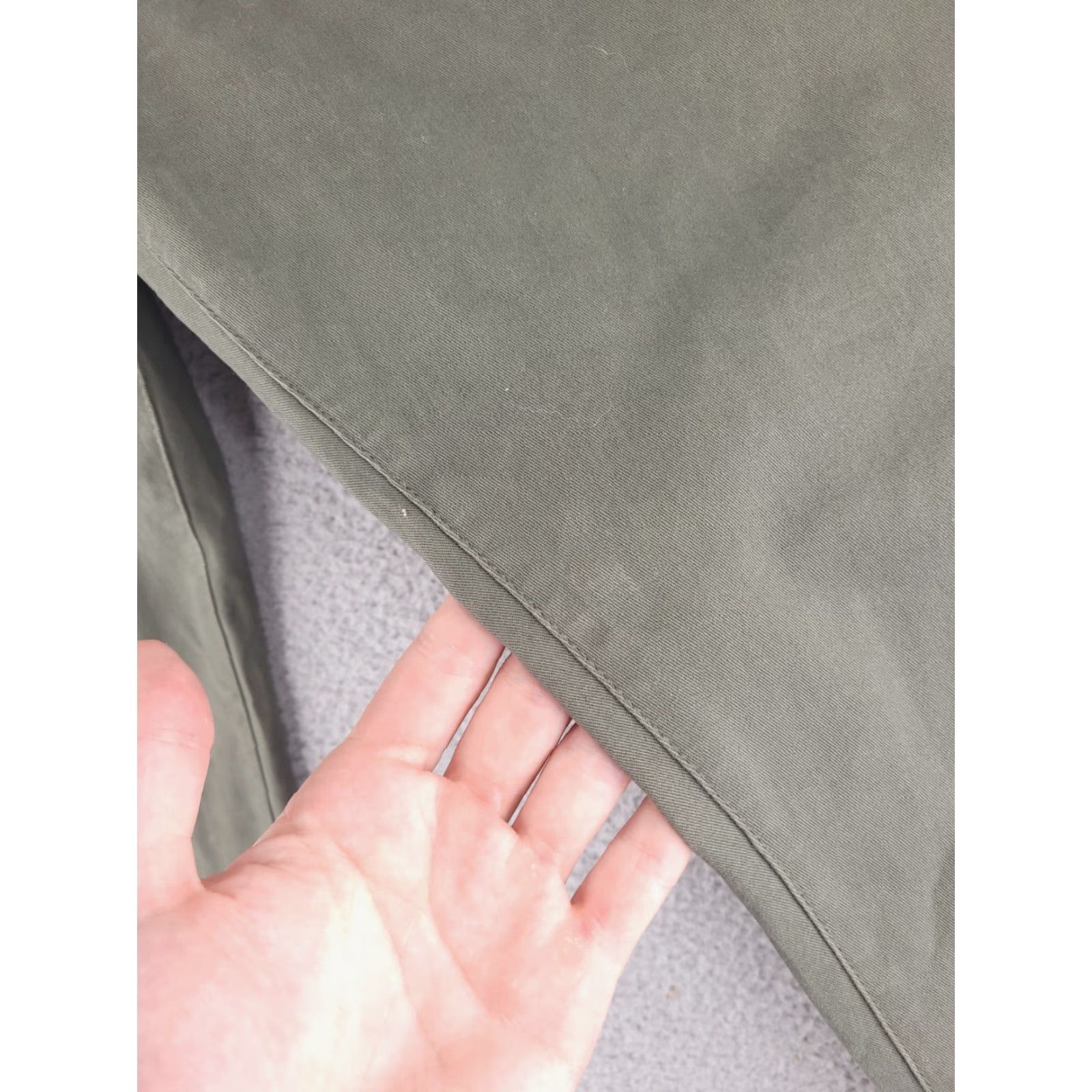 Vintage Goodfellow Pants Mens 34x33 Olive Green Chino Slim Straight Fit Size US 34 / EU 50 - 4 Thumbnail