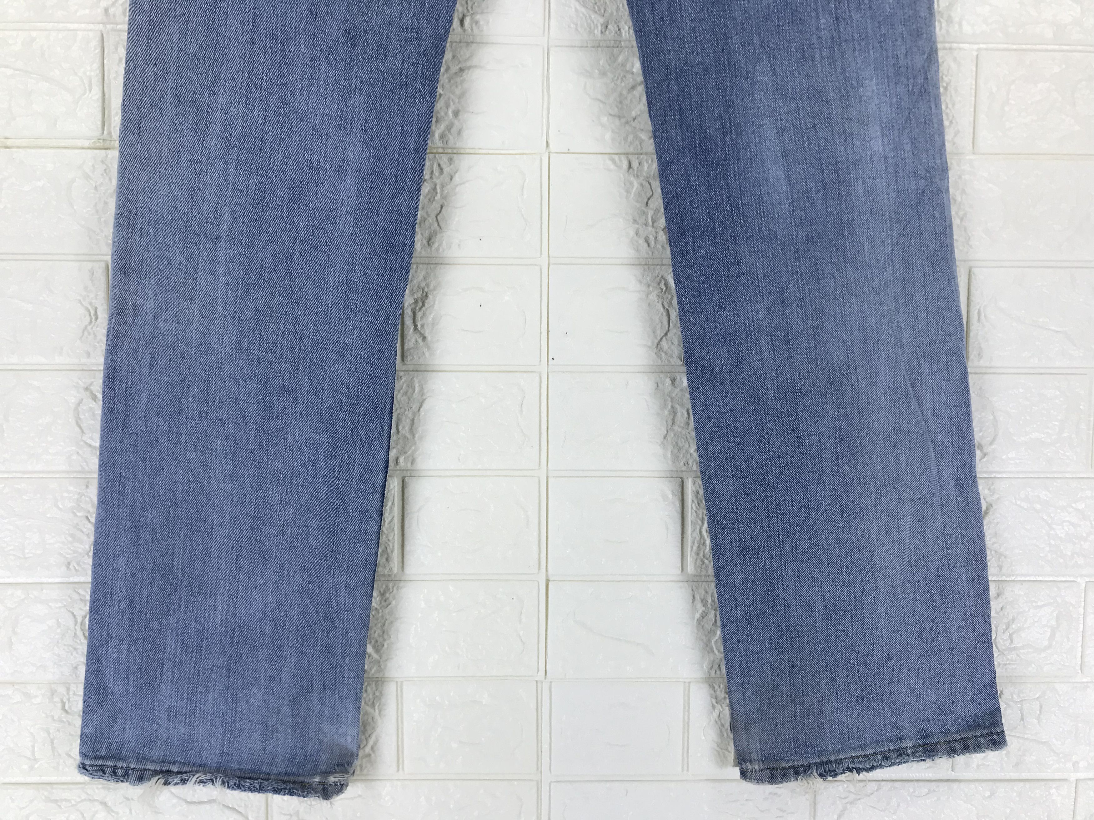 Edwin Vintage Edwin 403 Light Wash Distressed Jeans Size US 30 / EU 46 - 8 Thumbnail