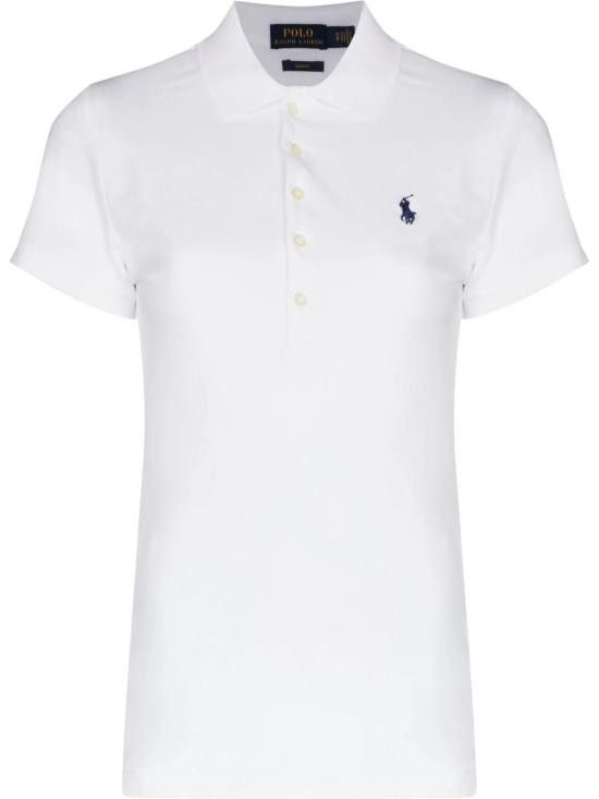 Ralph Lauren RALPH LAUREN Women Polo Shirts 211870245001 100 WHITE Size S / US 4 / IT 40 - 1 Thumbnail
