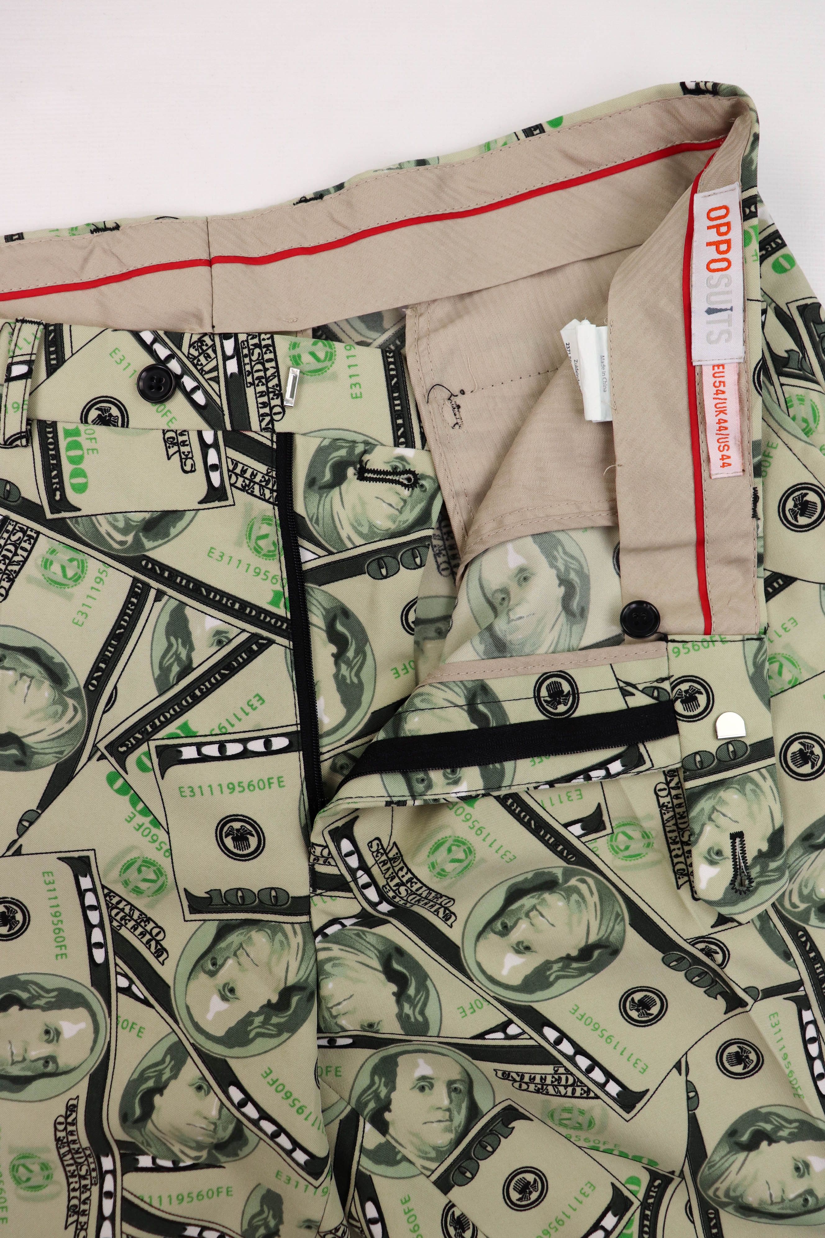 Other OppoSuits $100 Franklin Graphics Polyester Trousers Pants Size US 36 / EU 52 - 7 Thumbnail