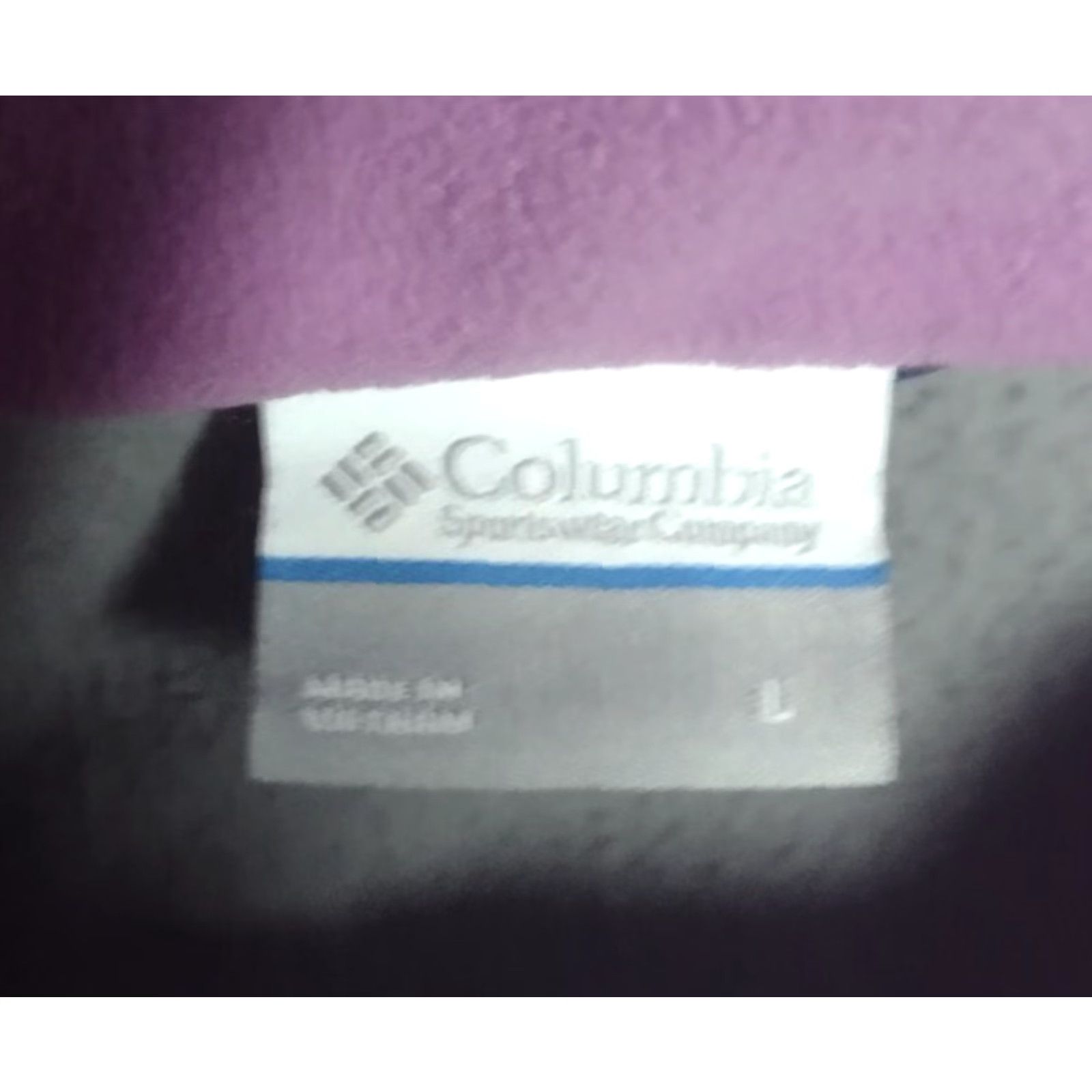 Vintage COLUMBIA Fleece Jacket Full Zip Women's Pink/Gray Size Large Size L / US 10 / IT 46 - 5 Thumbnail