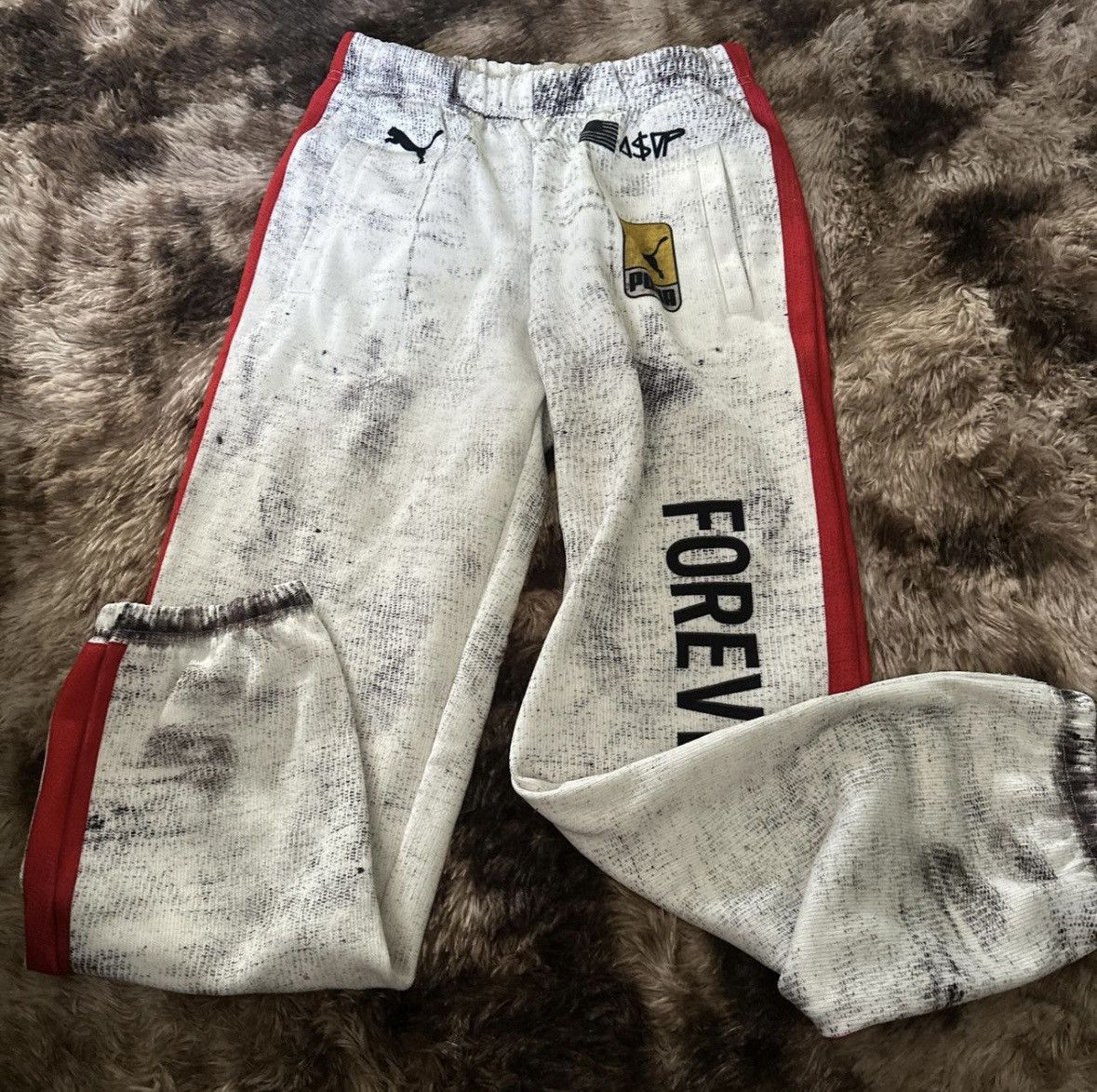 A$AP Rocky × Puma Puma x Asap rocky White Sweatpants Size US 29 - 1 Thumbnail